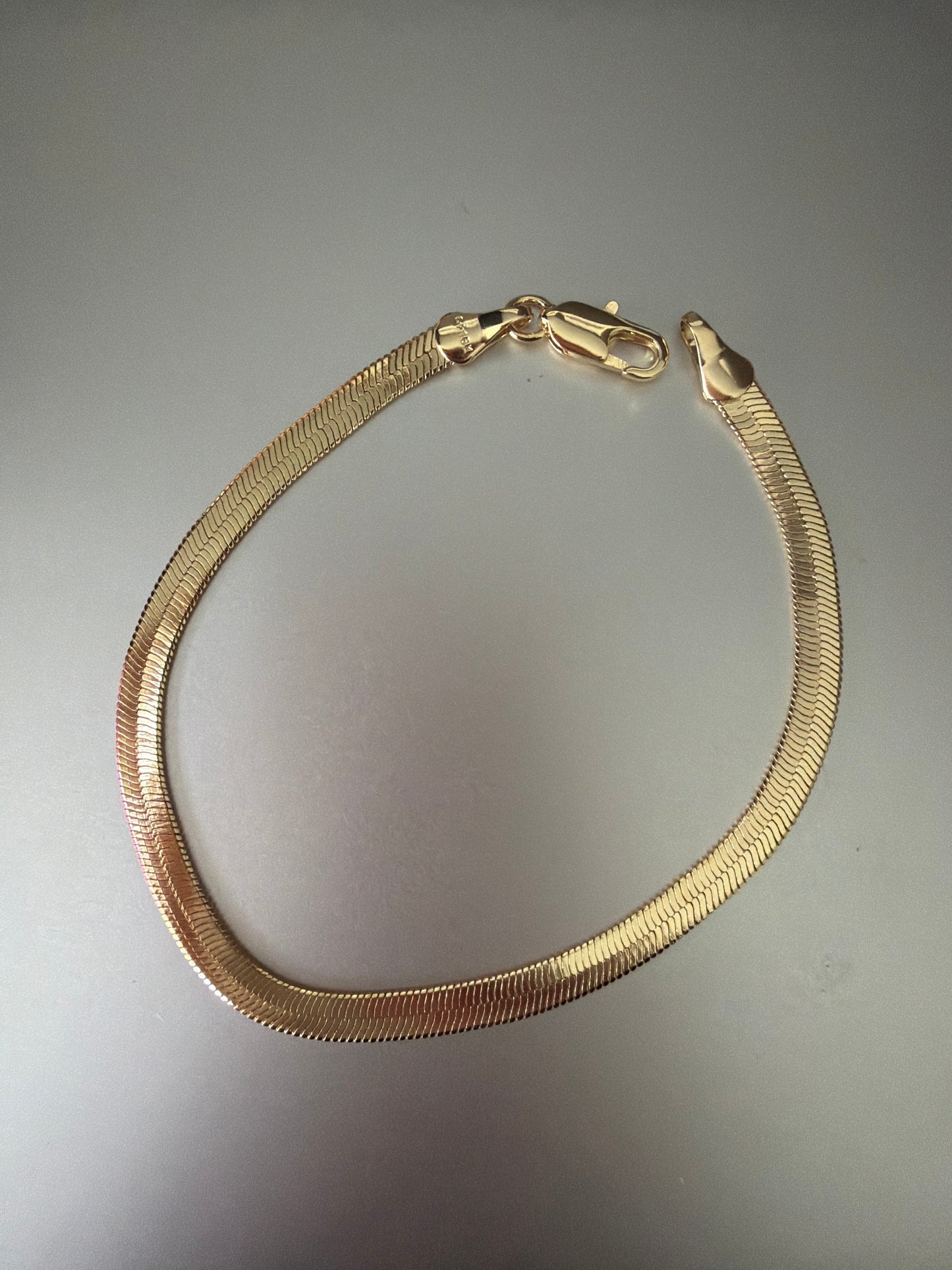 Gabriella Thick Herringbone Bracelet Gold MAFS SALE