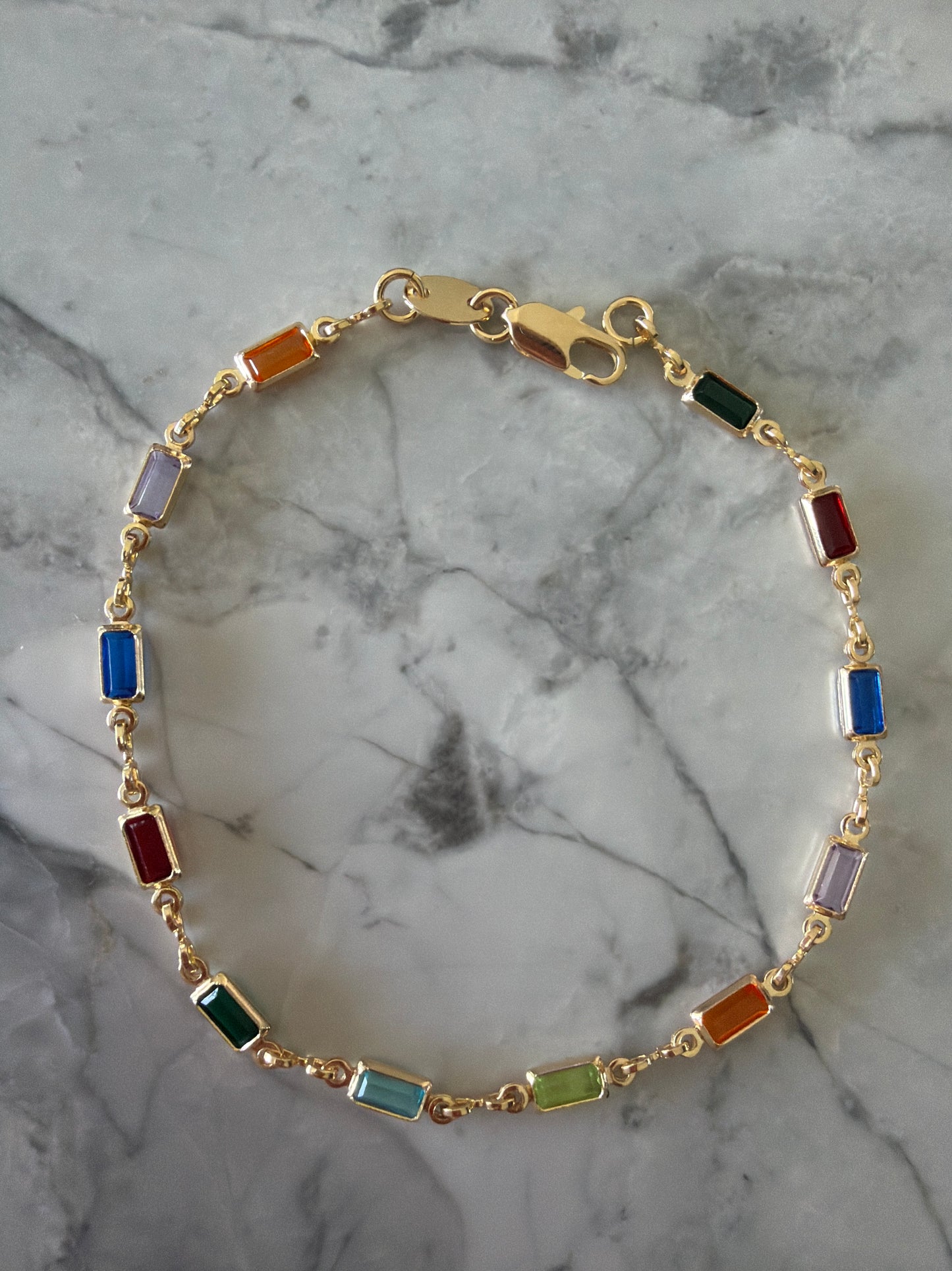Natalie Art Deco Gem Bracelet