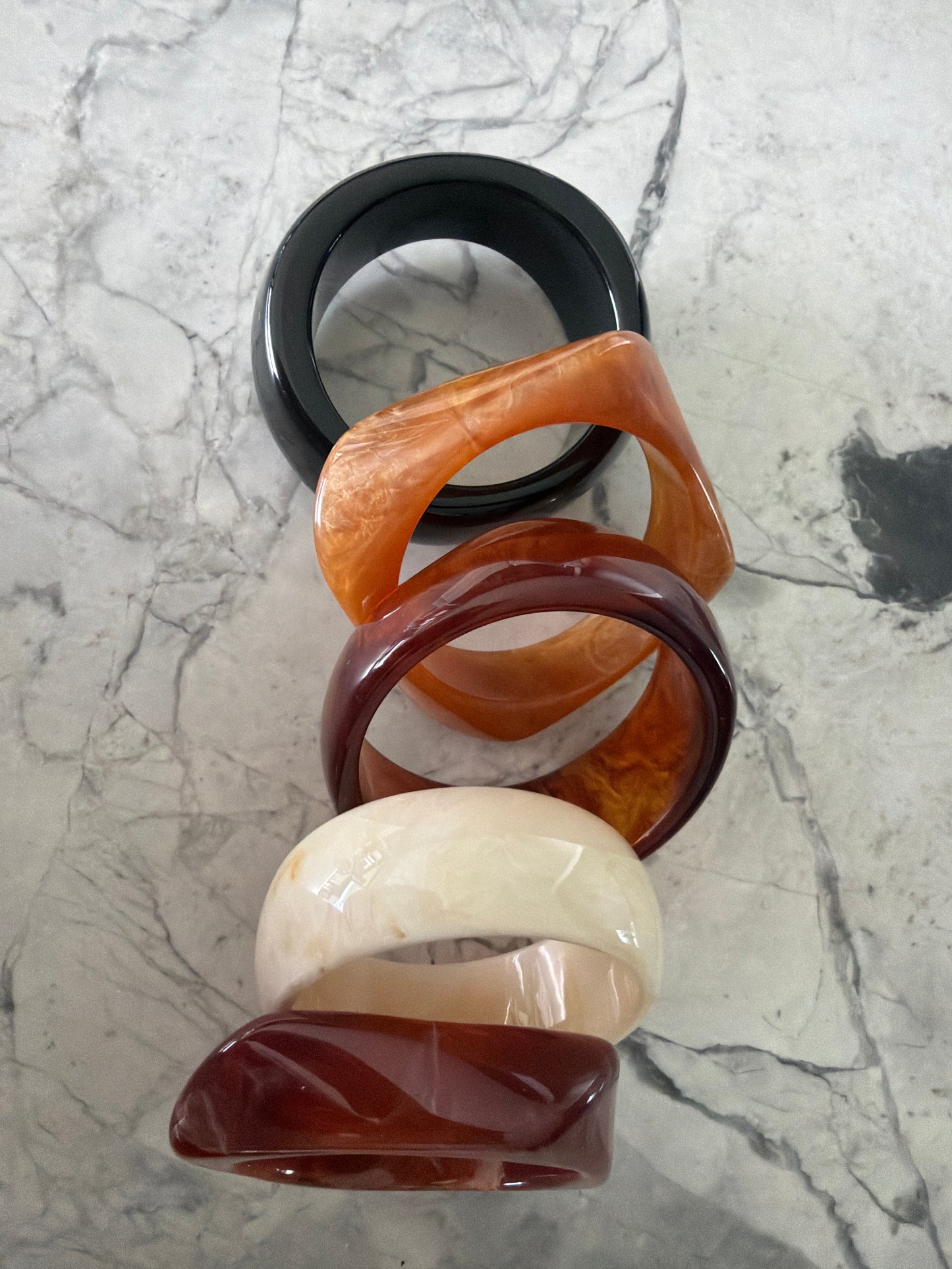 Statement Resin Bangles (set of 2) MAFS SALE