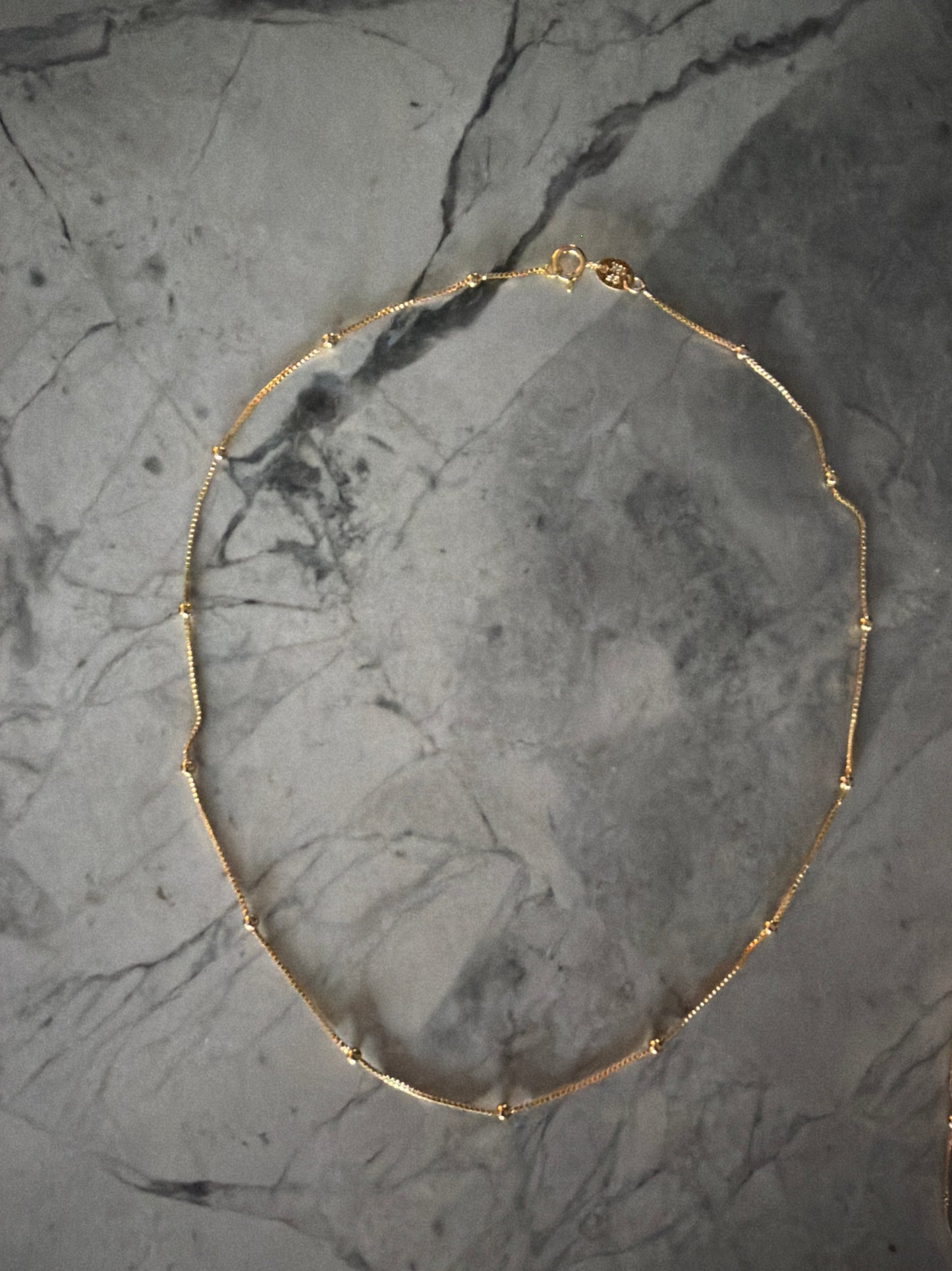 Danny Dainty Bead Accent Necklace | 18k Gold-filled