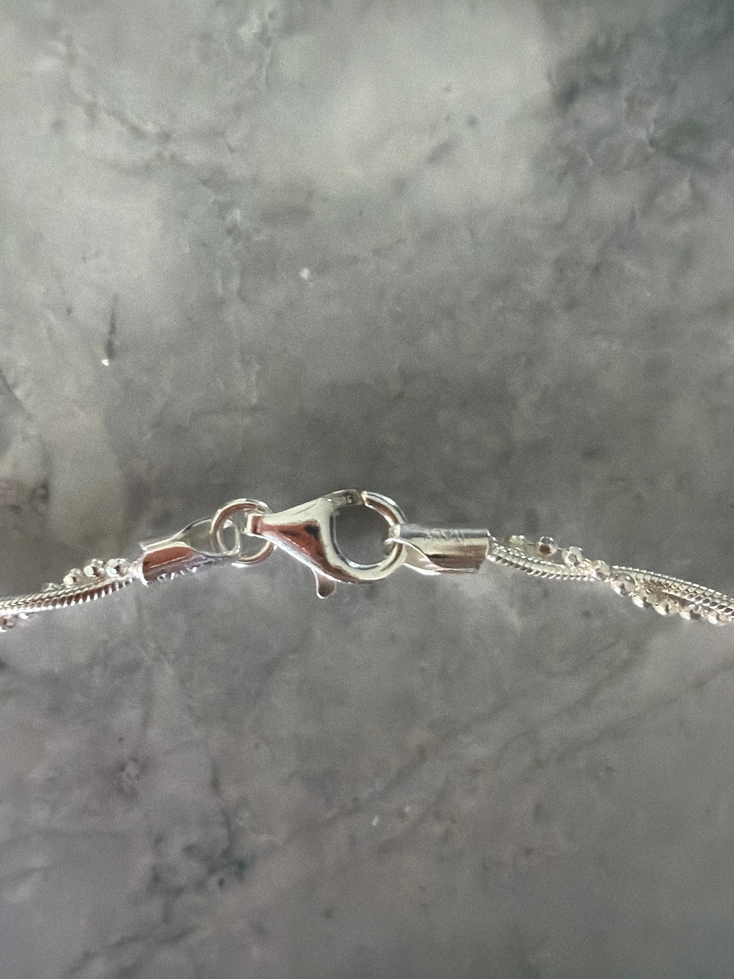 Sterling silver twist necklace