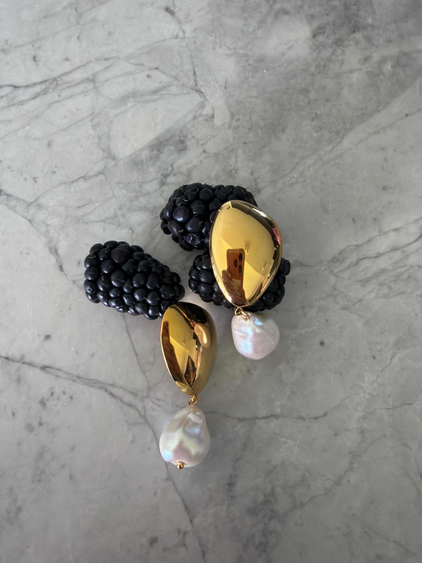 Baroque Natural Pearl Waterproof Statement Earrings SALE