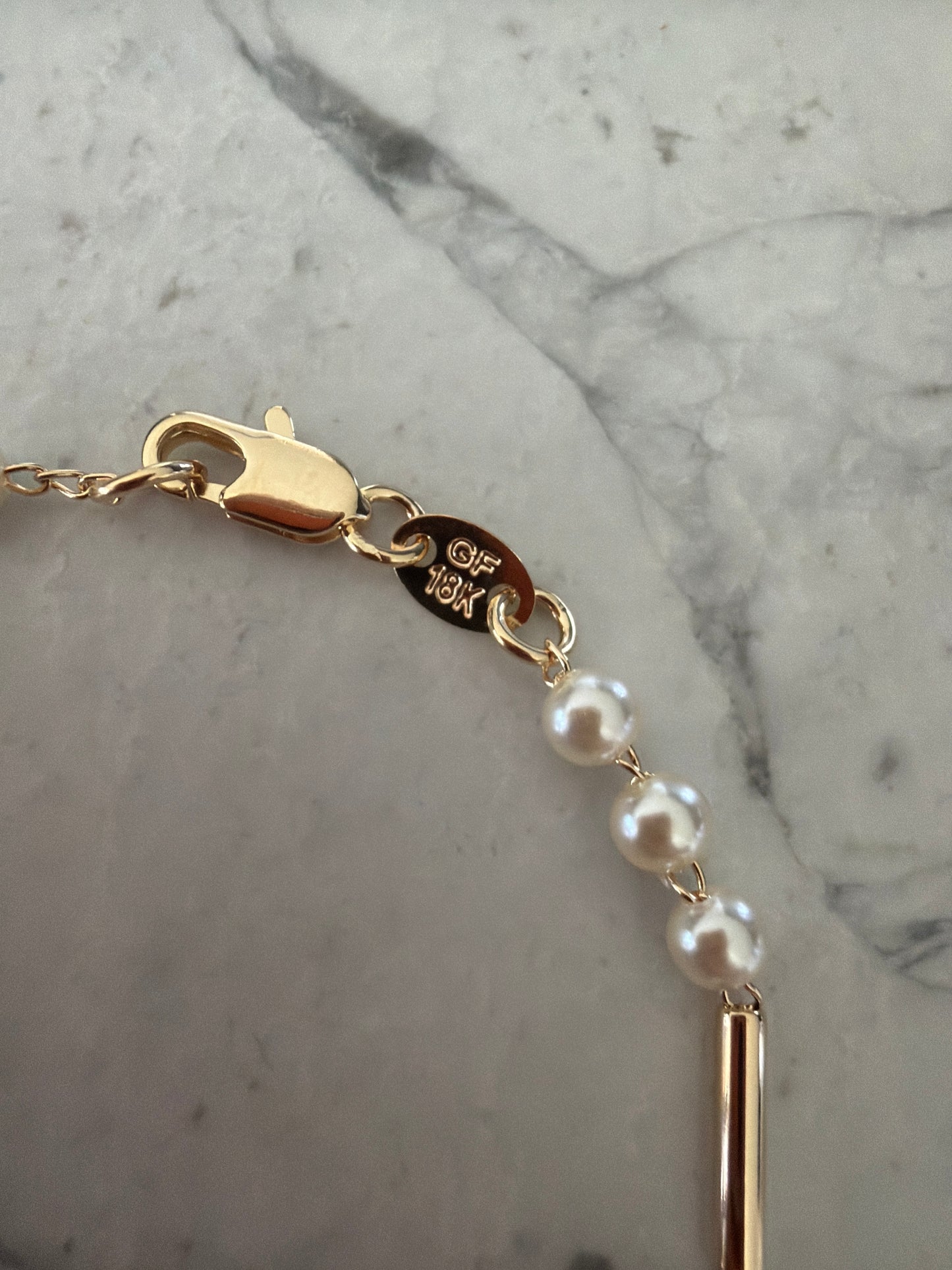 Amy Pearl Stitch Bracelet | 18k Gold-Filled