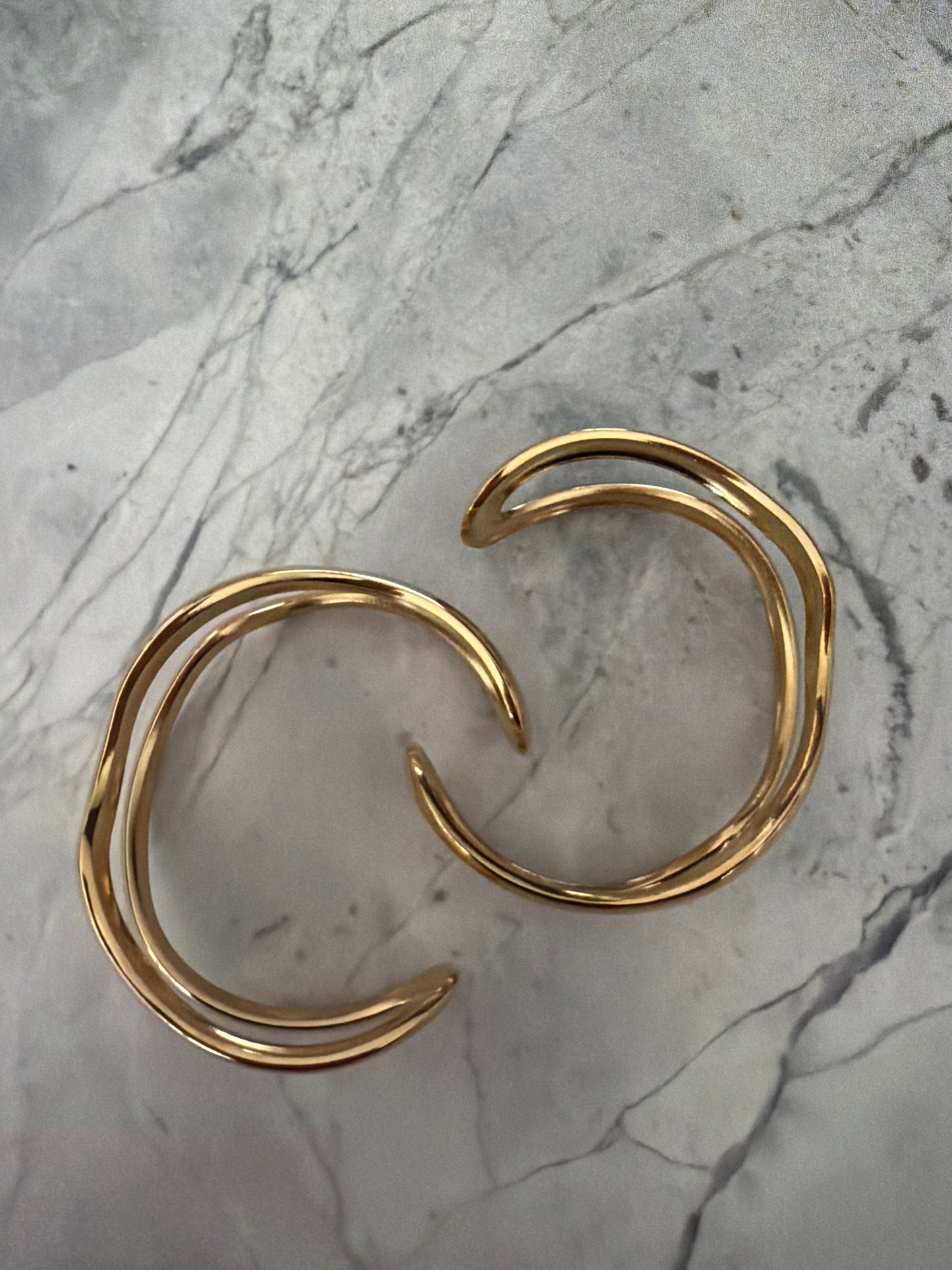 Miranda Wave Cuff Set | 18k Gold-Coated