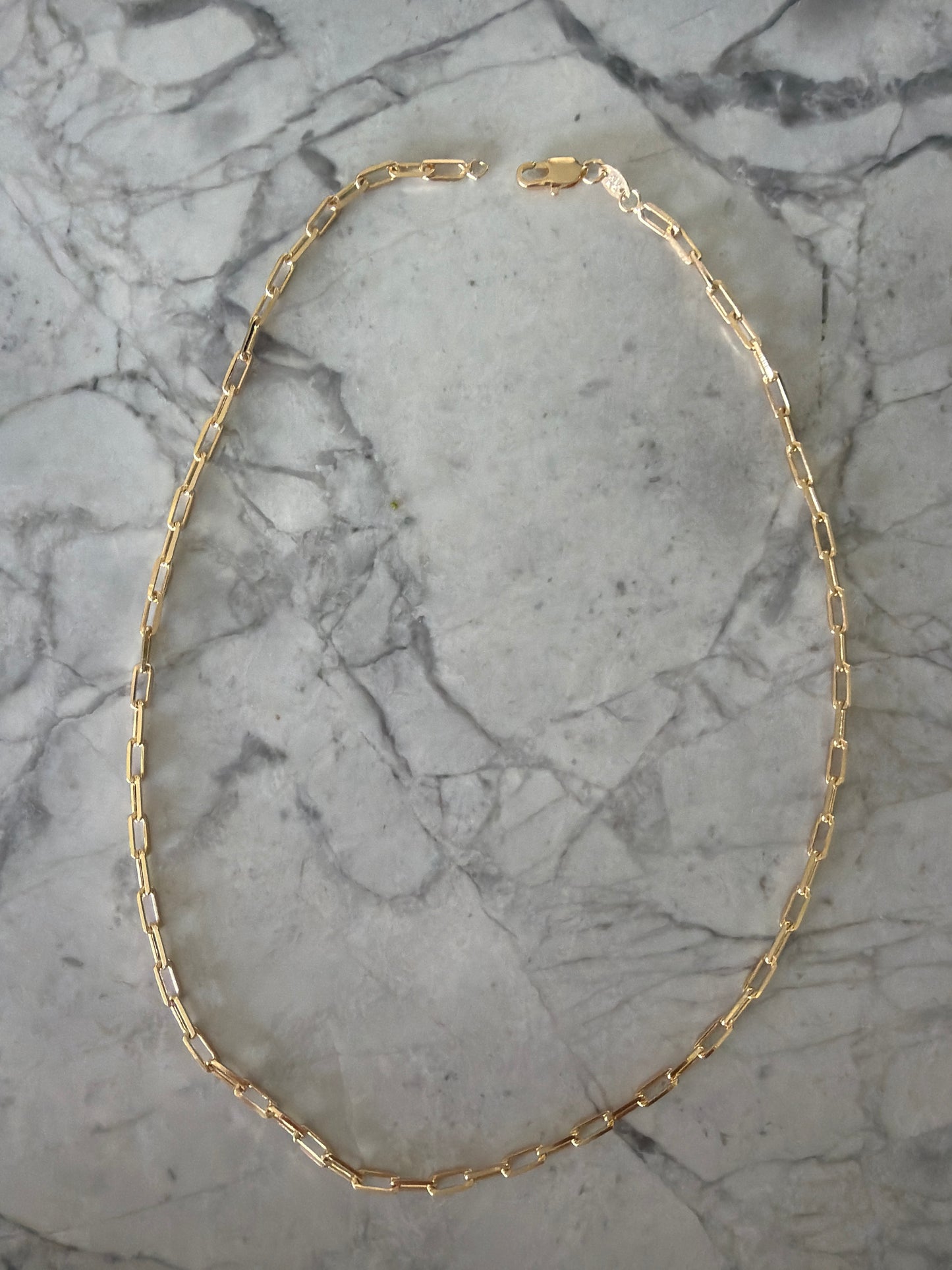 Rae Stackable Paperclip Links Necklace