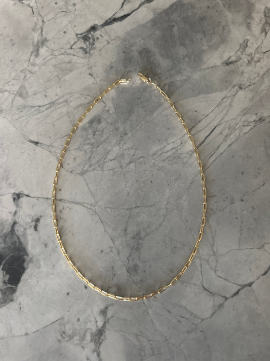 Classic Stackable Link Chain Gold Necklace 20”