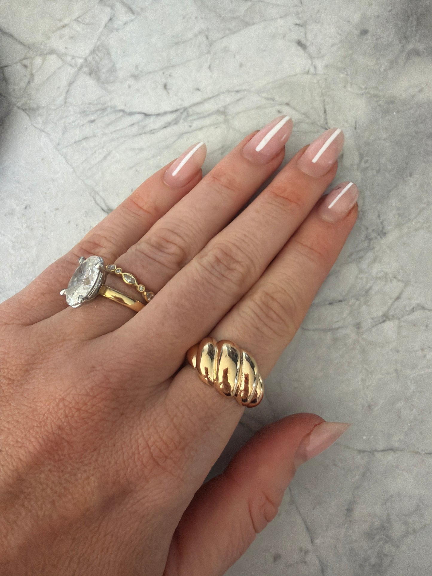 Croissant Statement Ring | 18K Gold-Laminate