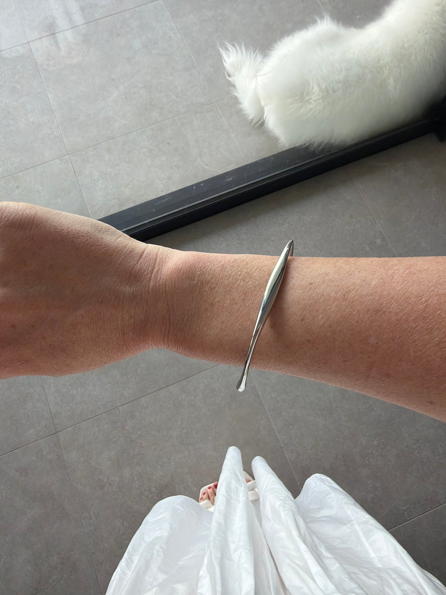 Aaron Asymmetric Cuff Silver or Gold (Sample Sale)