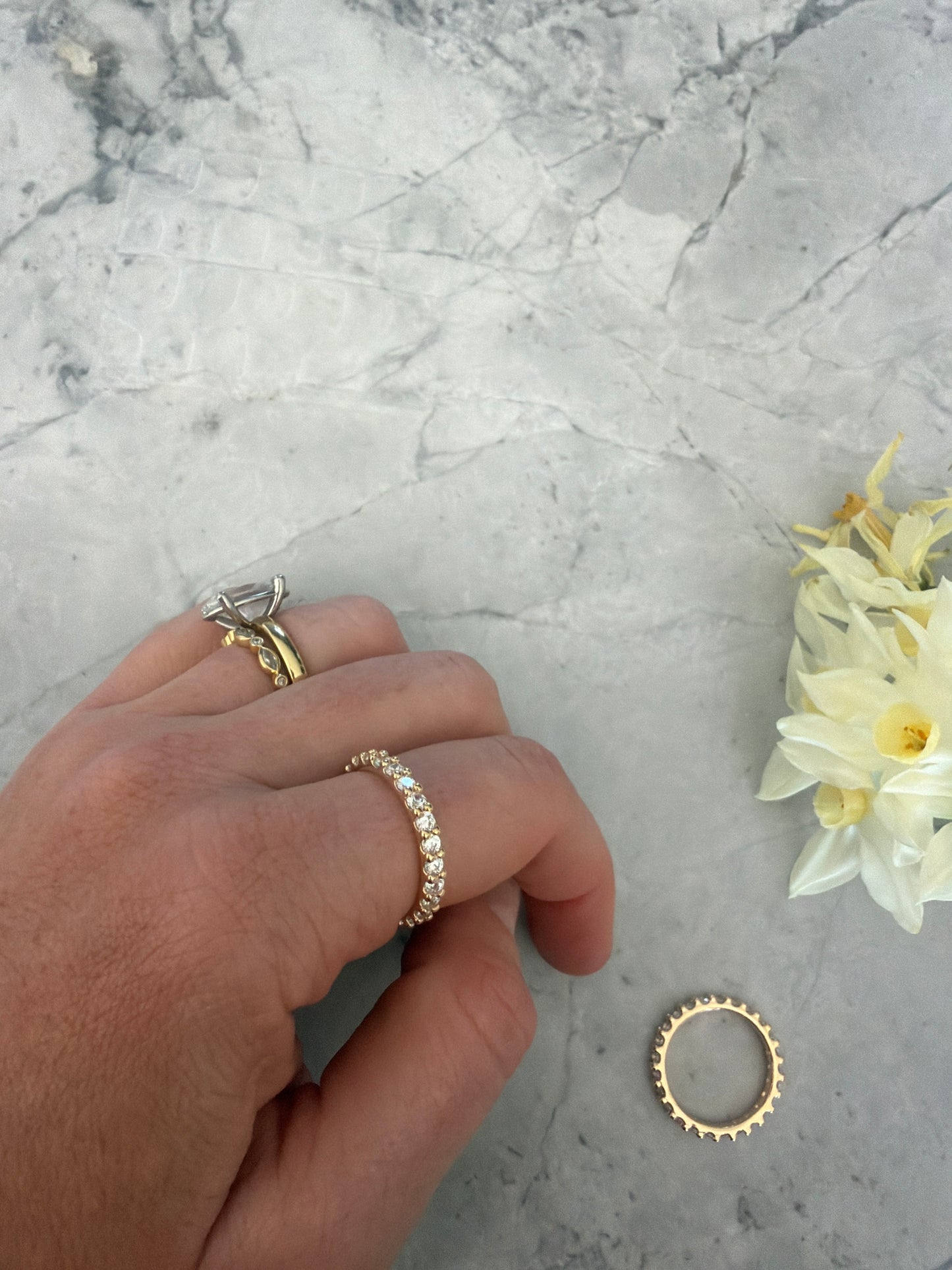 Arabella Eternity Ring | 18k Gold-Filled