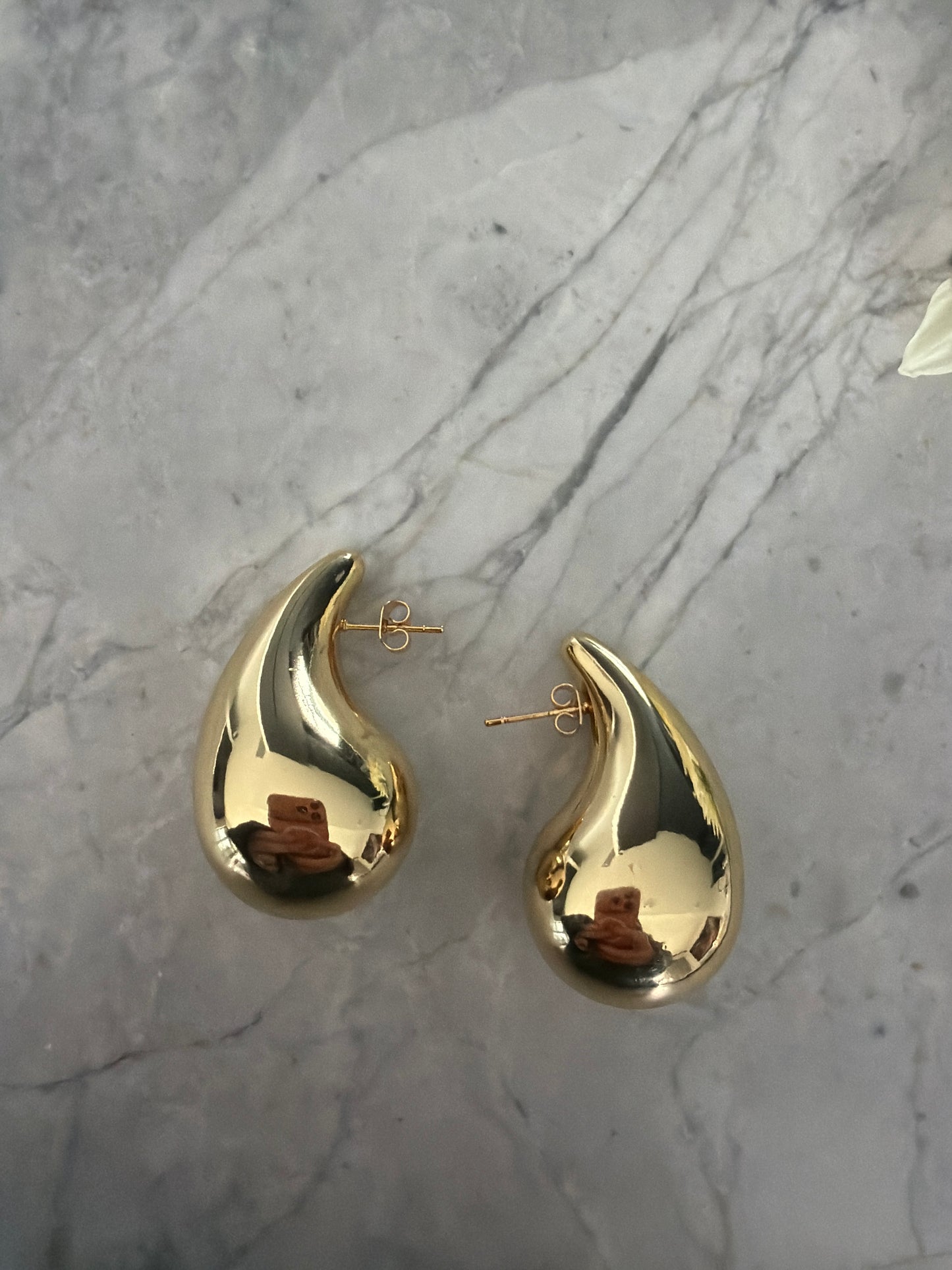 Hailey Large Statement Teardrop Earrings | 18k Gold-Filled