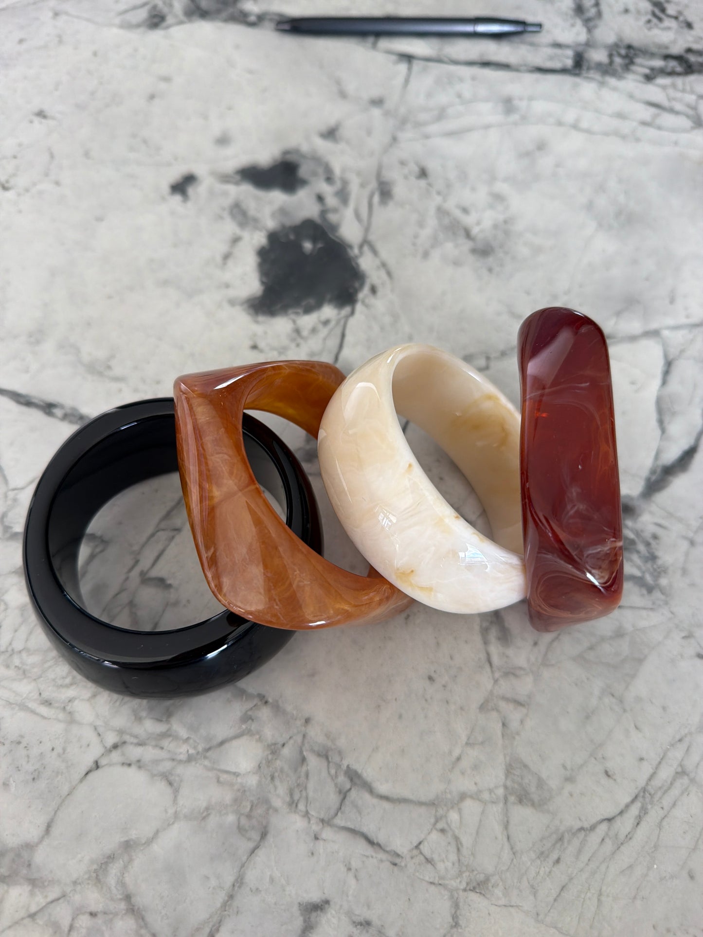 Statement Resin Bangles (set of 2) MAFS SALE