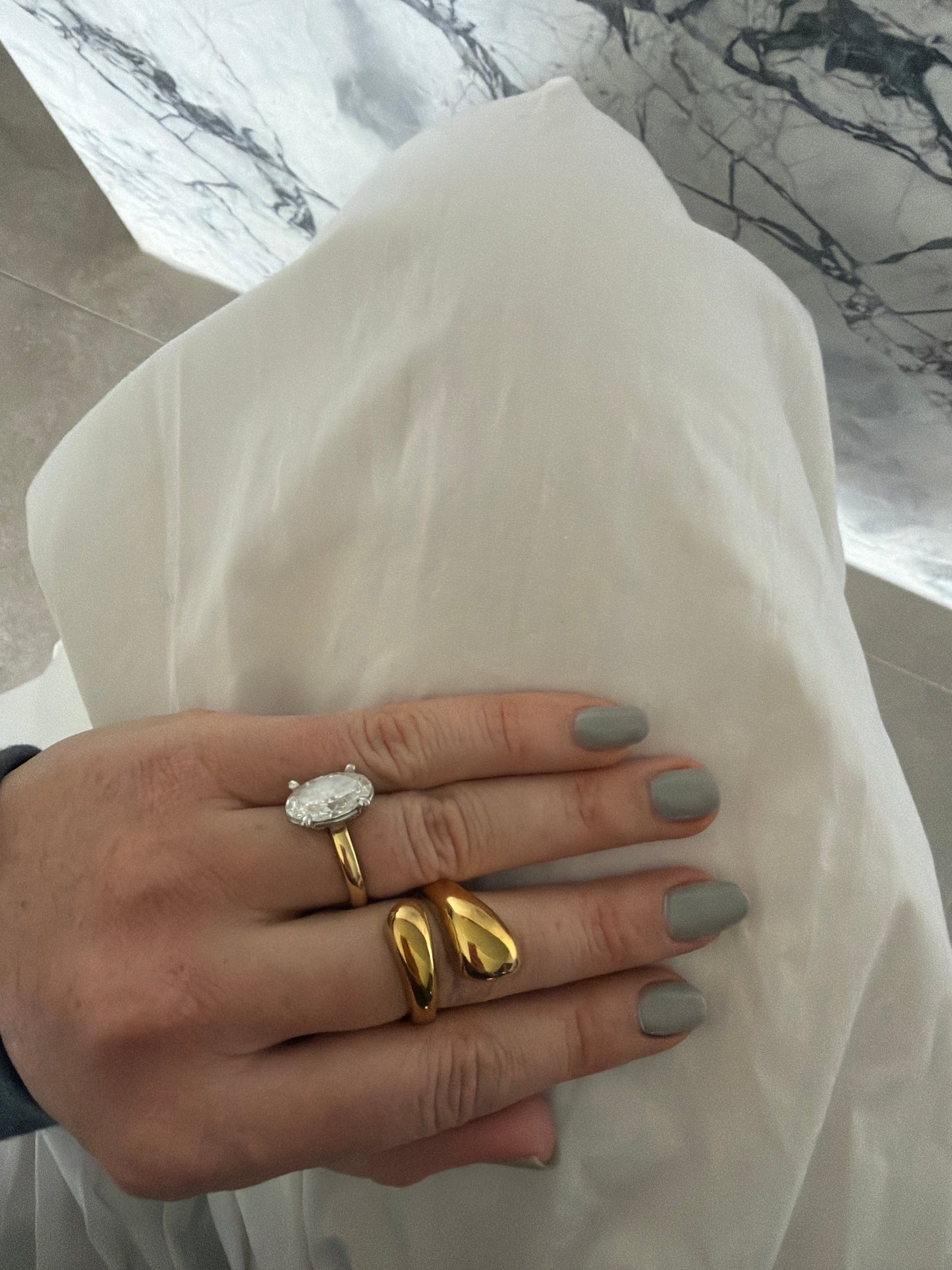 Charlie Statement Chunky Ring Gold