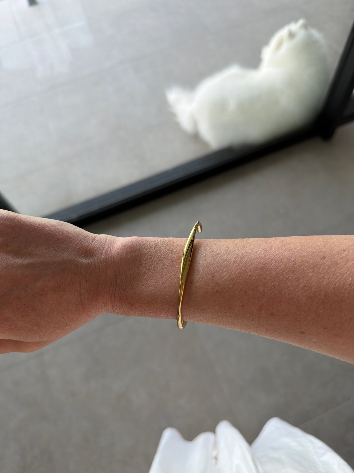 Aaron Asymmetric Cuff Silver or Gold (Sample Sale)