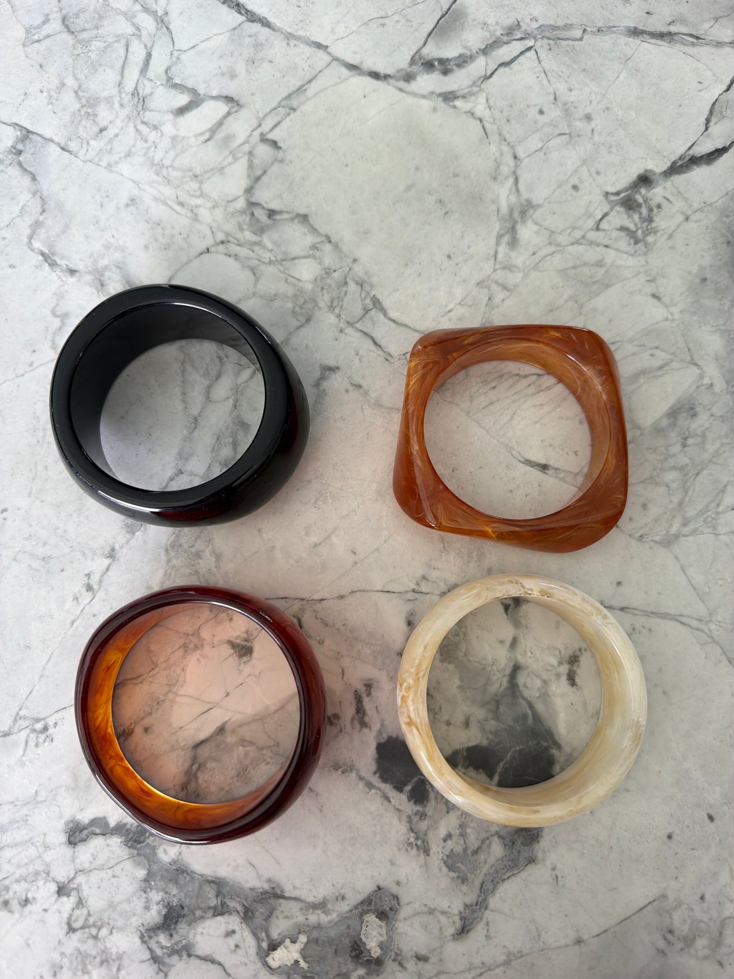 Statement Resin Bangles (set of 2) MAFS SALE