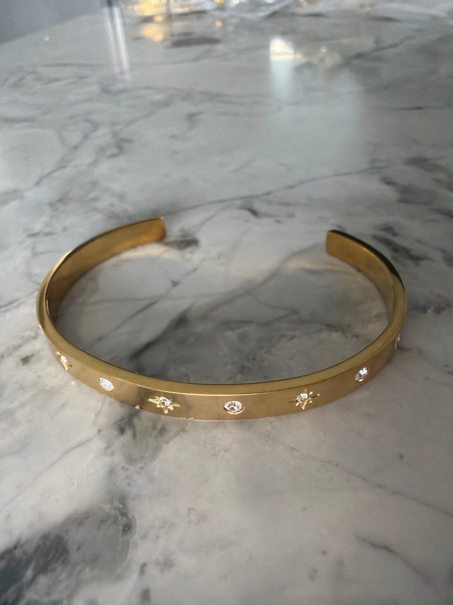 Ruby Starry Night Cuff Gold