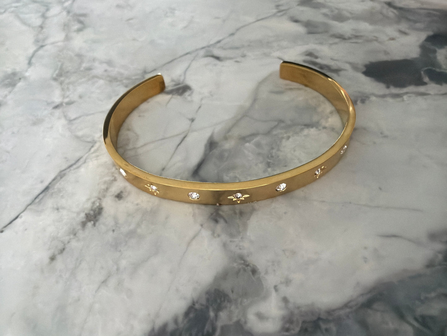 Ruby Starry Night Cuff Gold