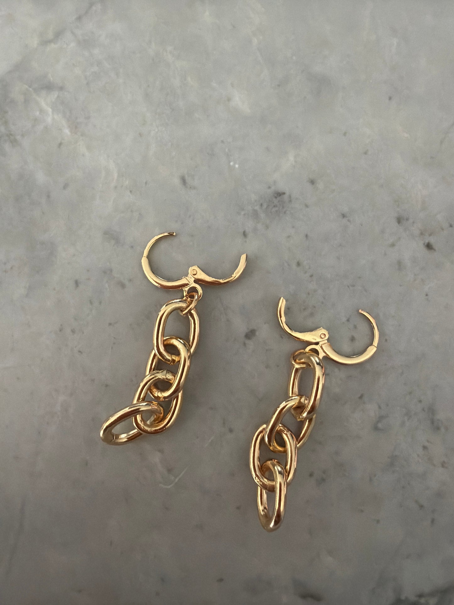 Dangling Chain Earrings 18k Gold-Filled