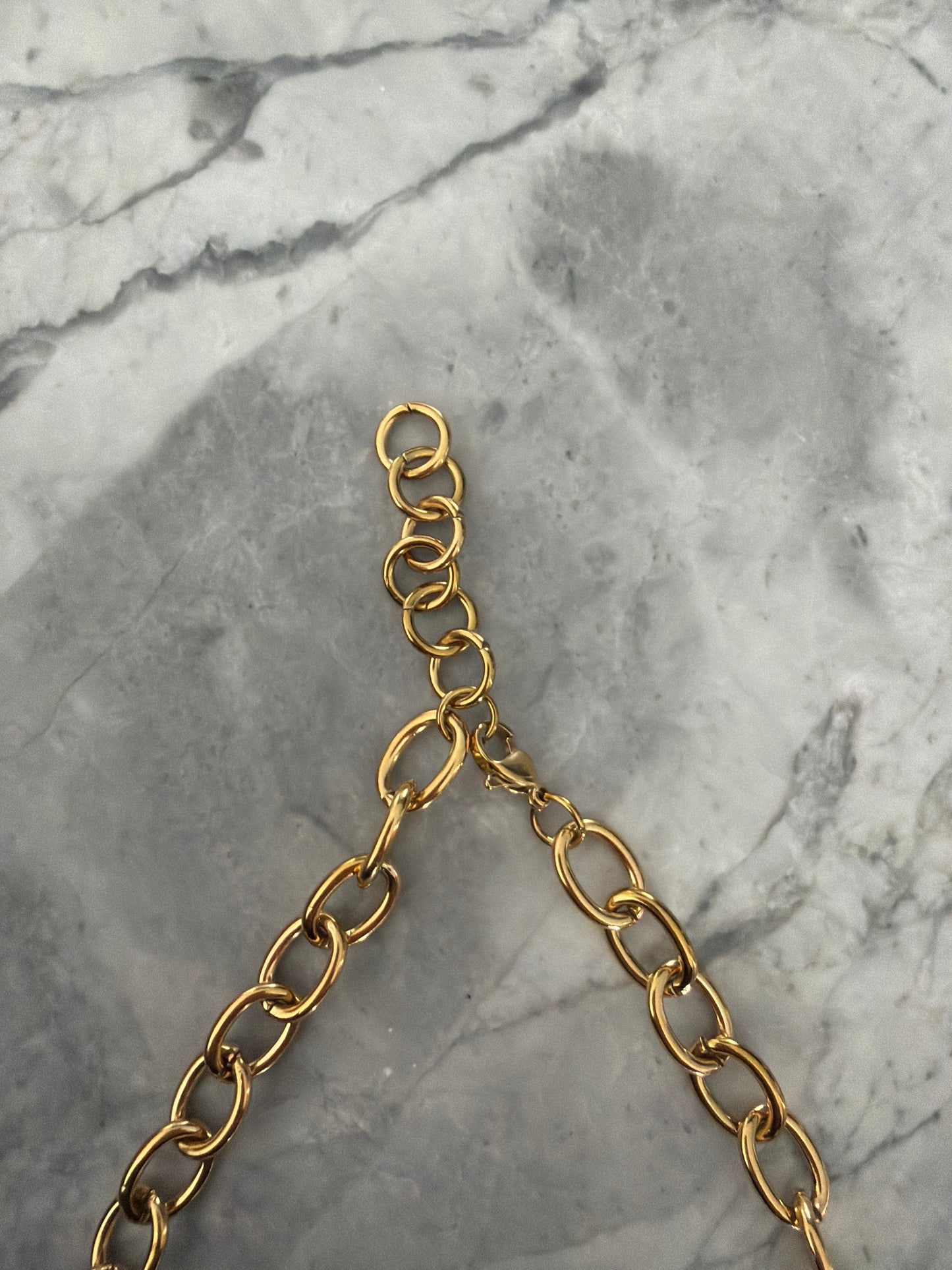 Katie 5x Natural Baroque Pearl Statement Necklace