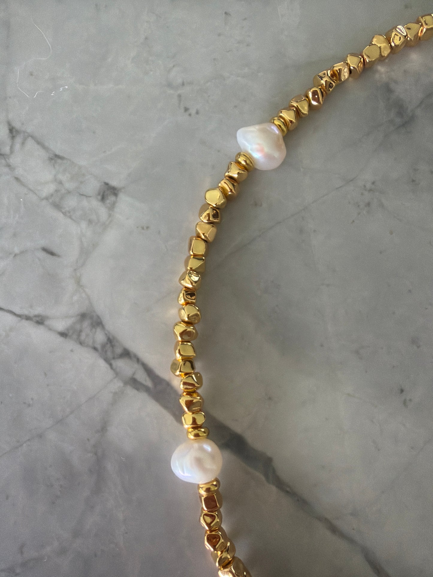 Arial Fresh Water Pearl Necklace — 18K Gold