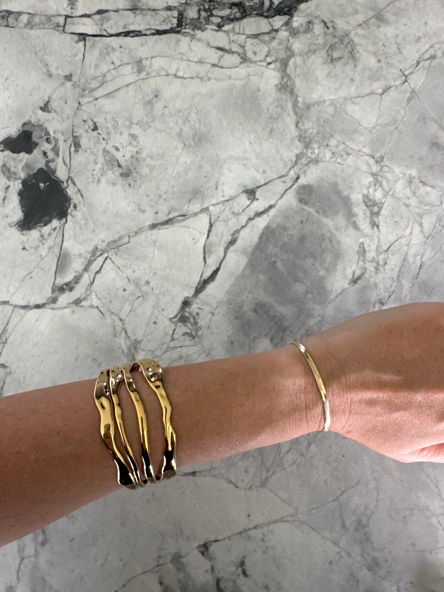 Mae Bold & Spirited Cuff | 18k Gold-Coated