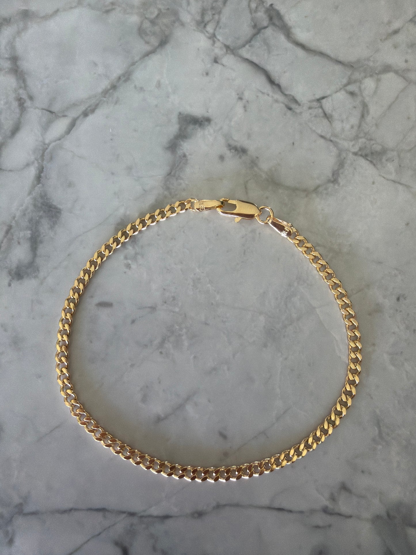 Curtis Cuban Chain Bracelet – 18K Gold-Filled