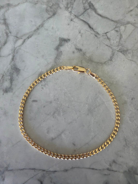 Curtis Cuban Chain Bracelet – 18K Gold-Filled