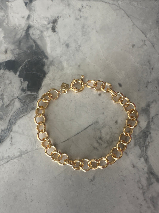 Chunky Rolo Chain Bracelet Gold