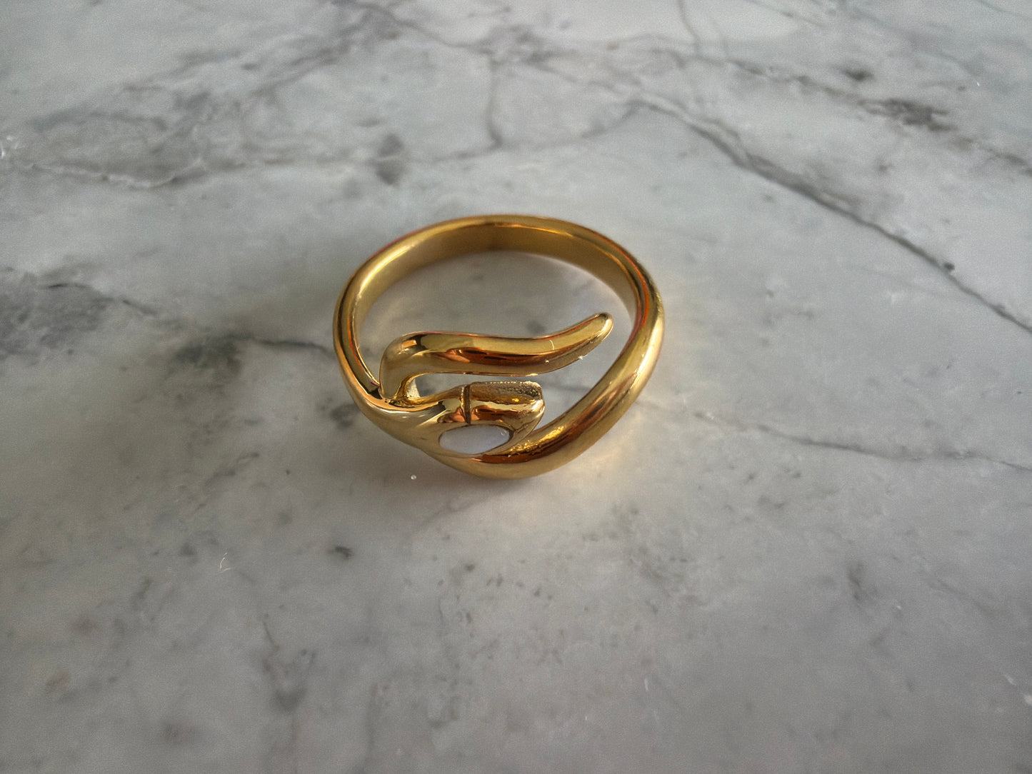 Snake Link Ring Gold SALE