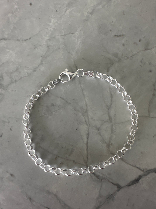 Rolo Chain Bracelet Silver