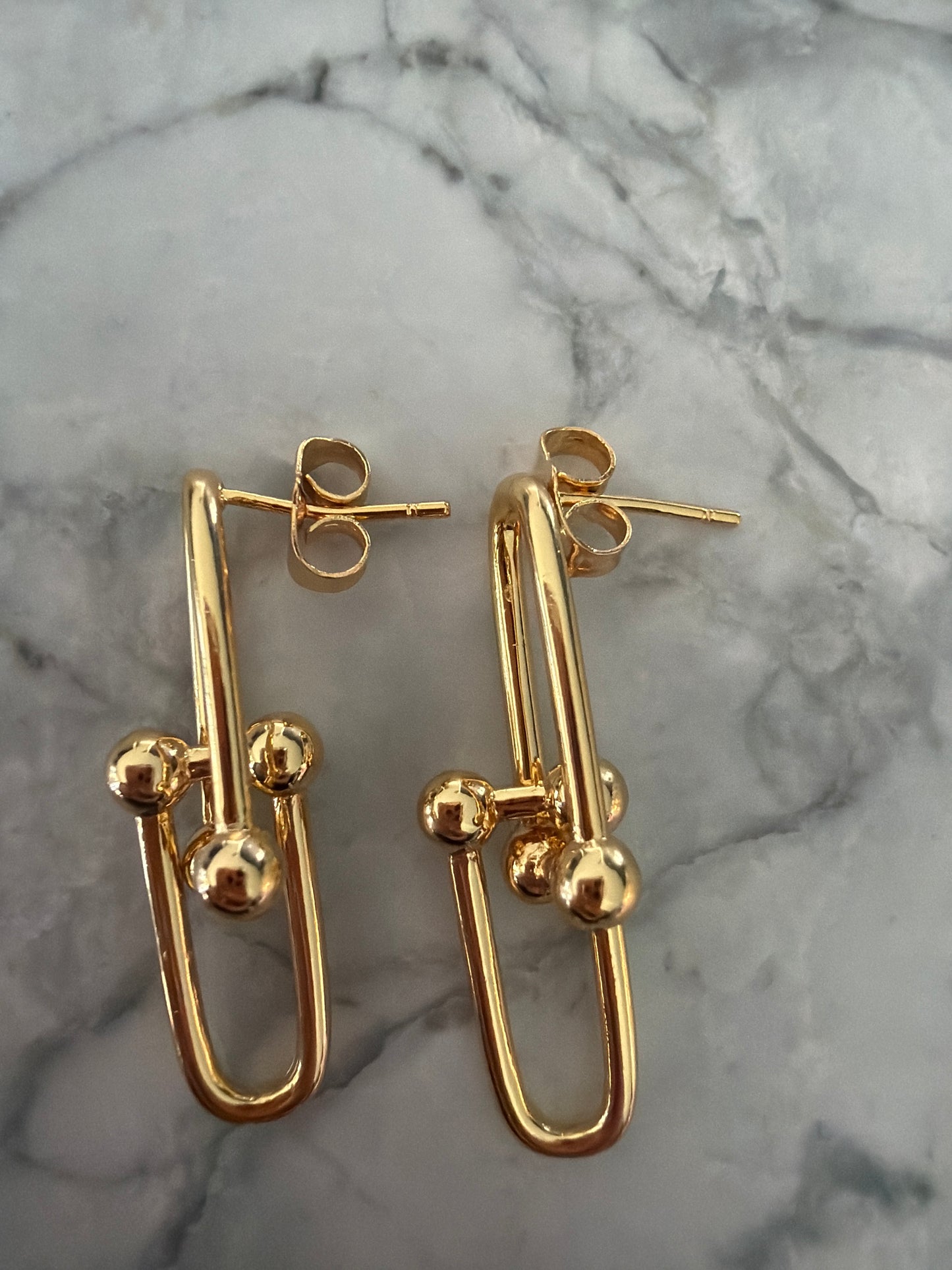 Sasha Botanical Paperclip earrings