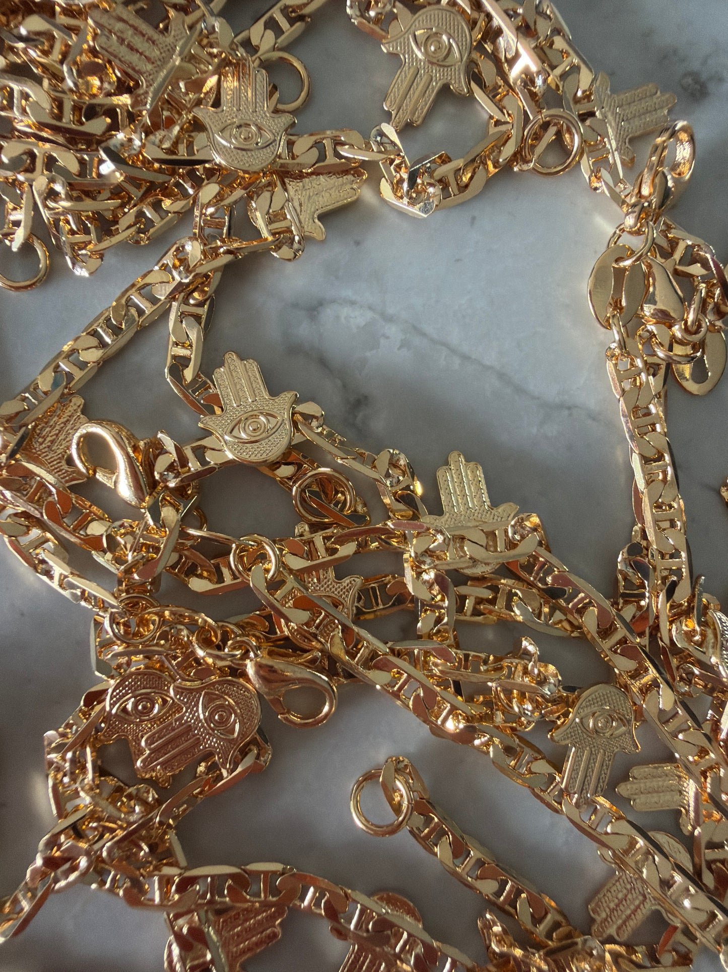 Protection Hamsa Hand bracelet 18k Gold-filled