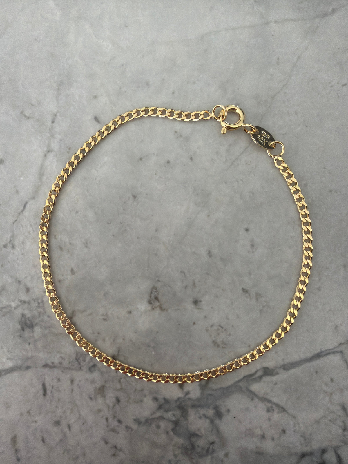 Dainty Curtis Cuban Chain Bracelet | 18k Gold-Filled