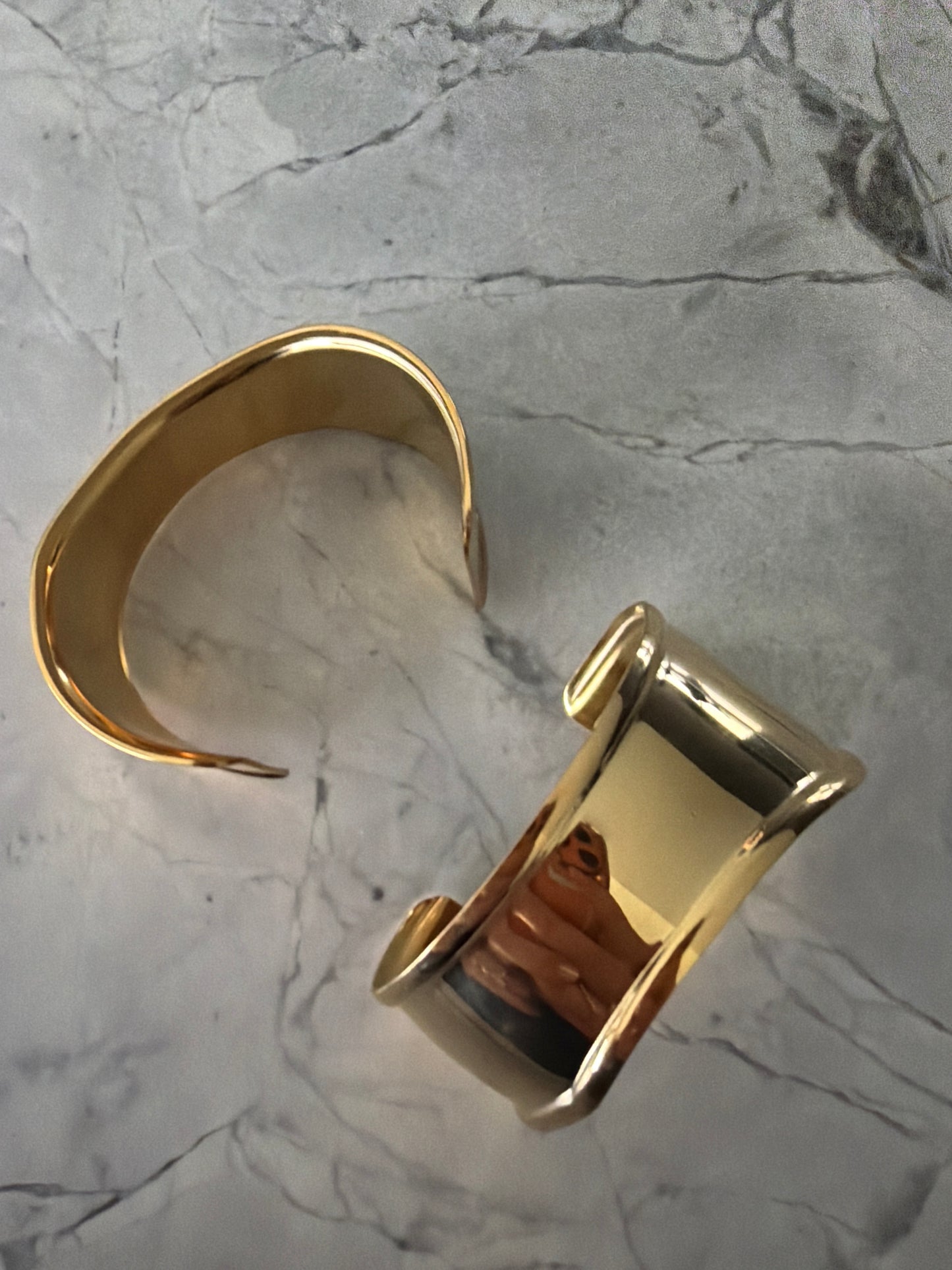 Regina Open Cuff Set | 18k Gold-Coated