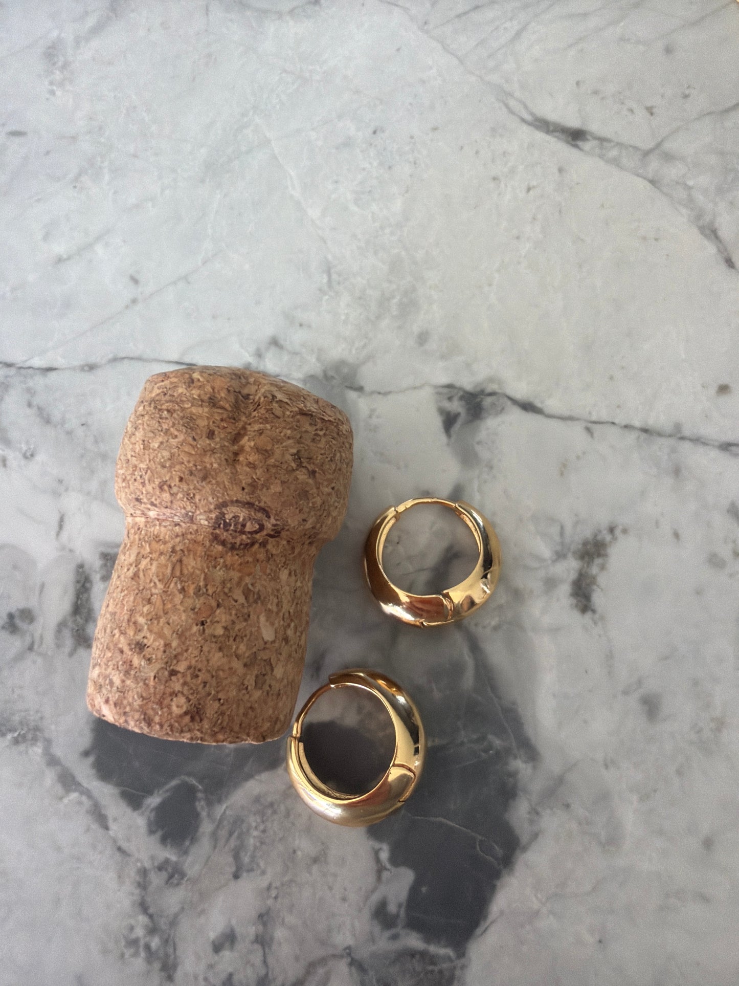 Everyday Chunkish Hypoallergenic Hoops | 18k Gold-filled