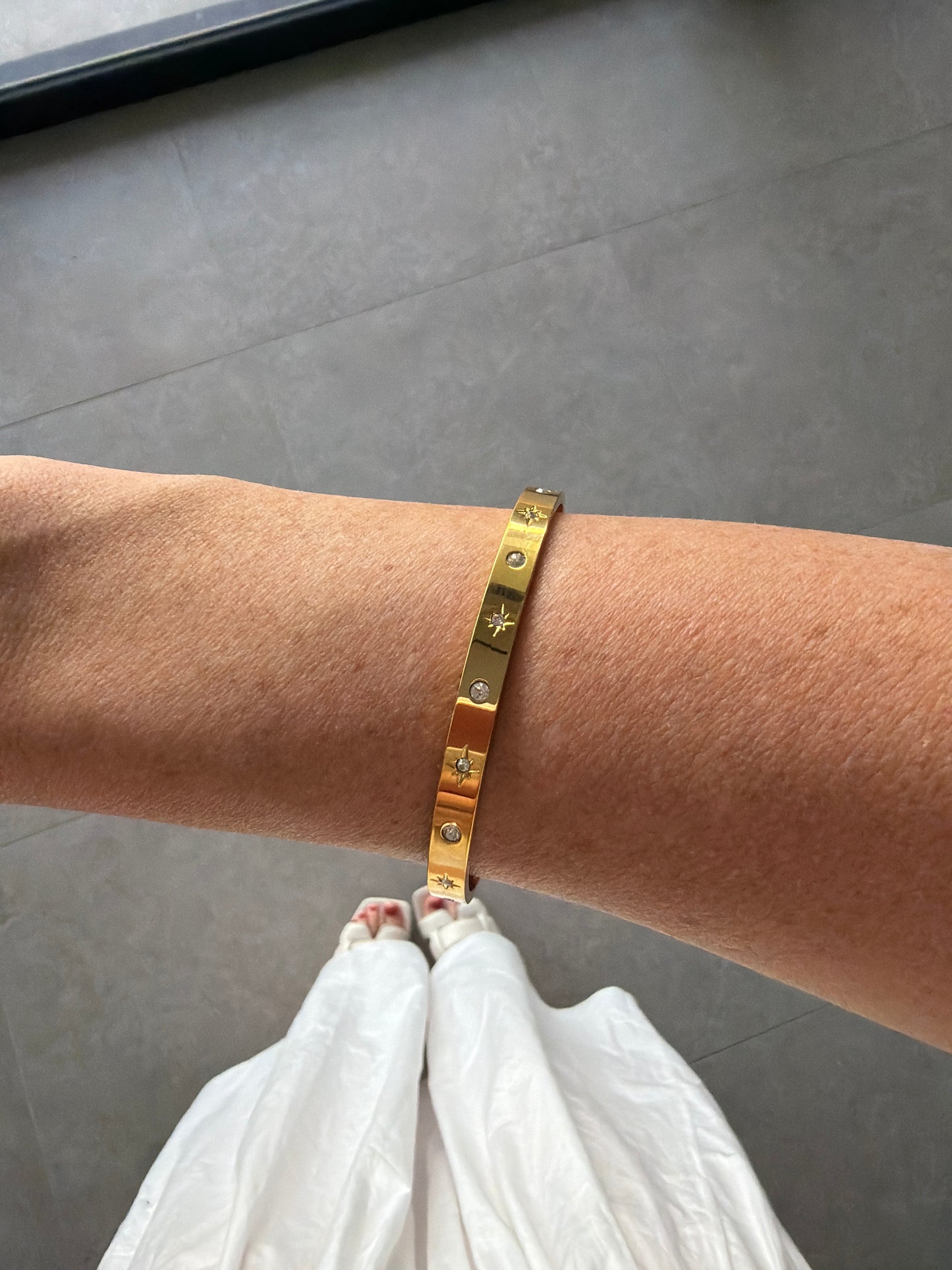 Ruby Starry Night Cuff Gold