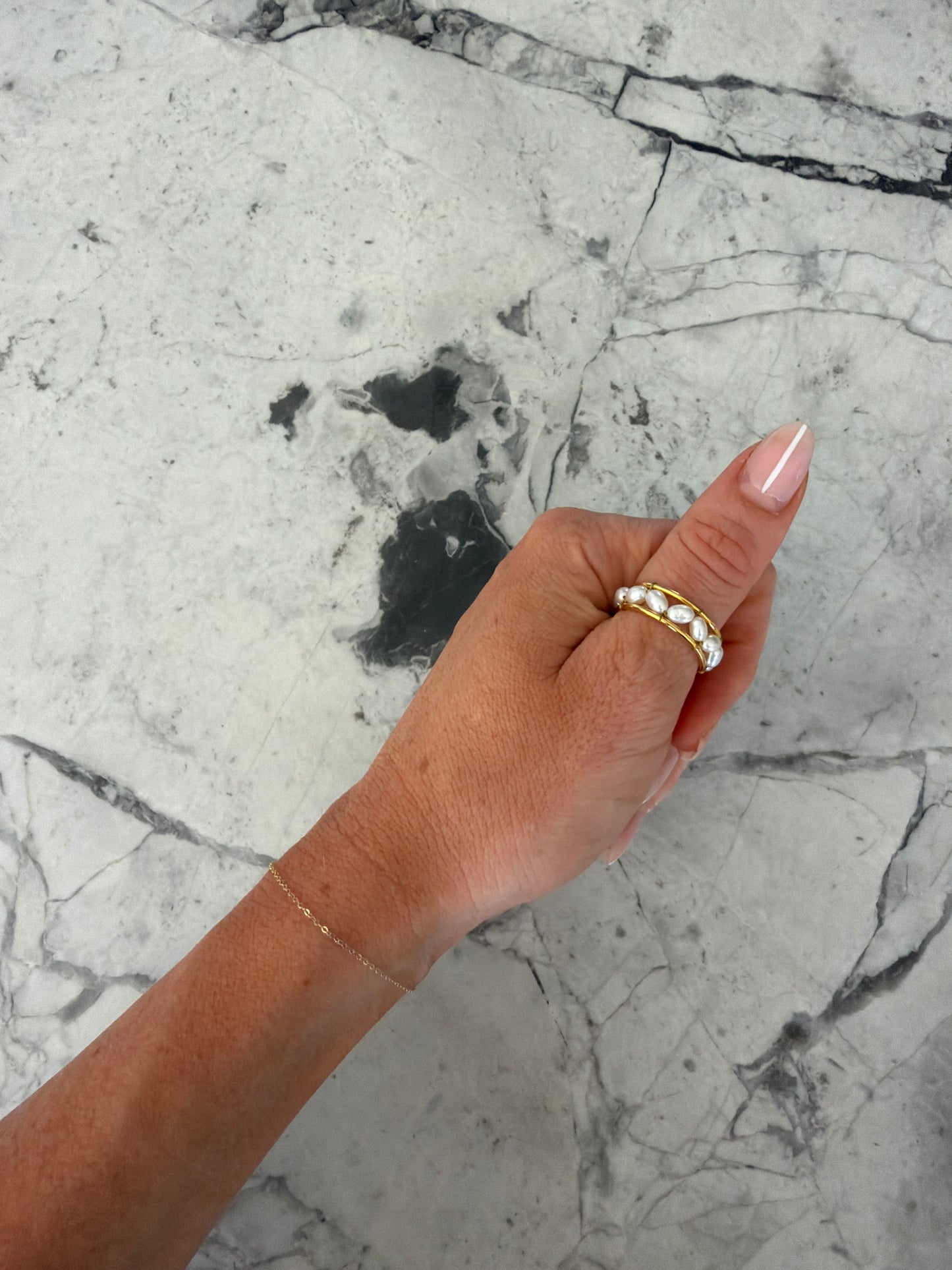 Aurelia Celeste Pearl Ring