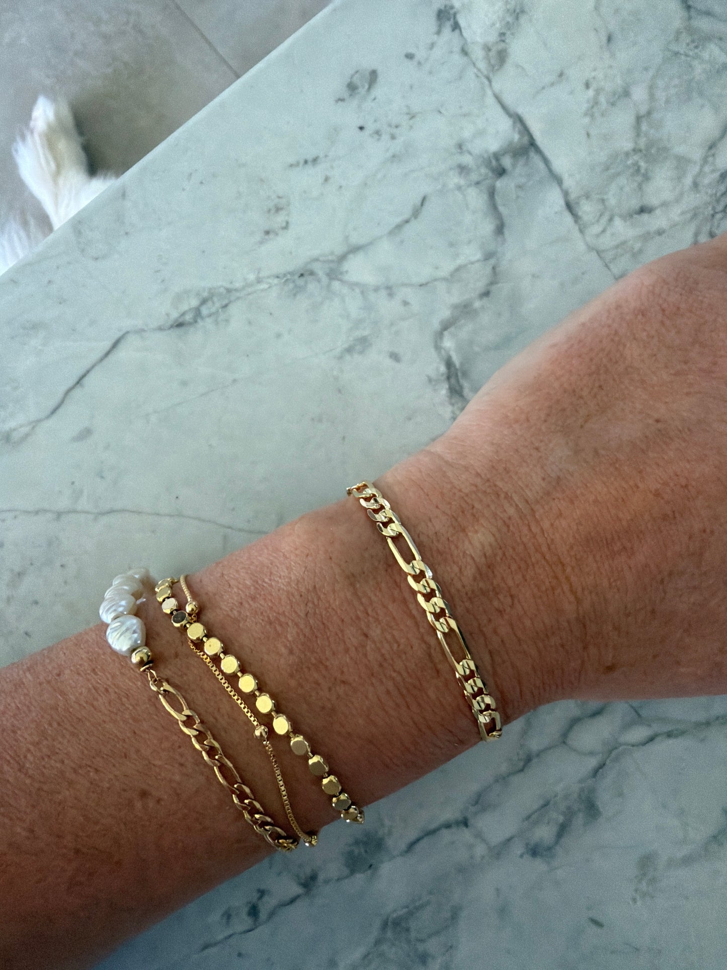 Eve 18k Gold-Filled Tuscany Figaro Bracelet