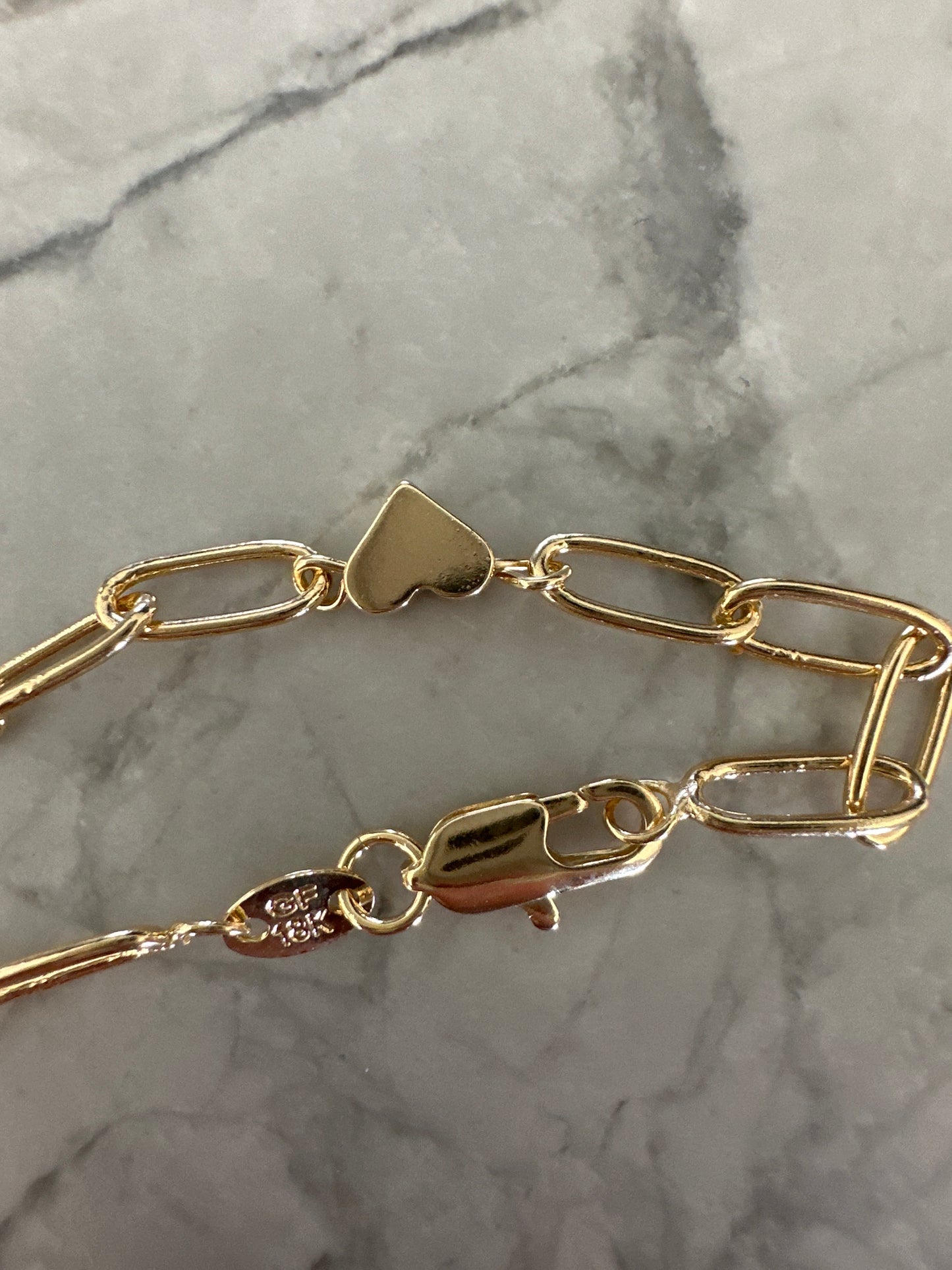 Lyla Triple Heart Chain Bracelet Gold