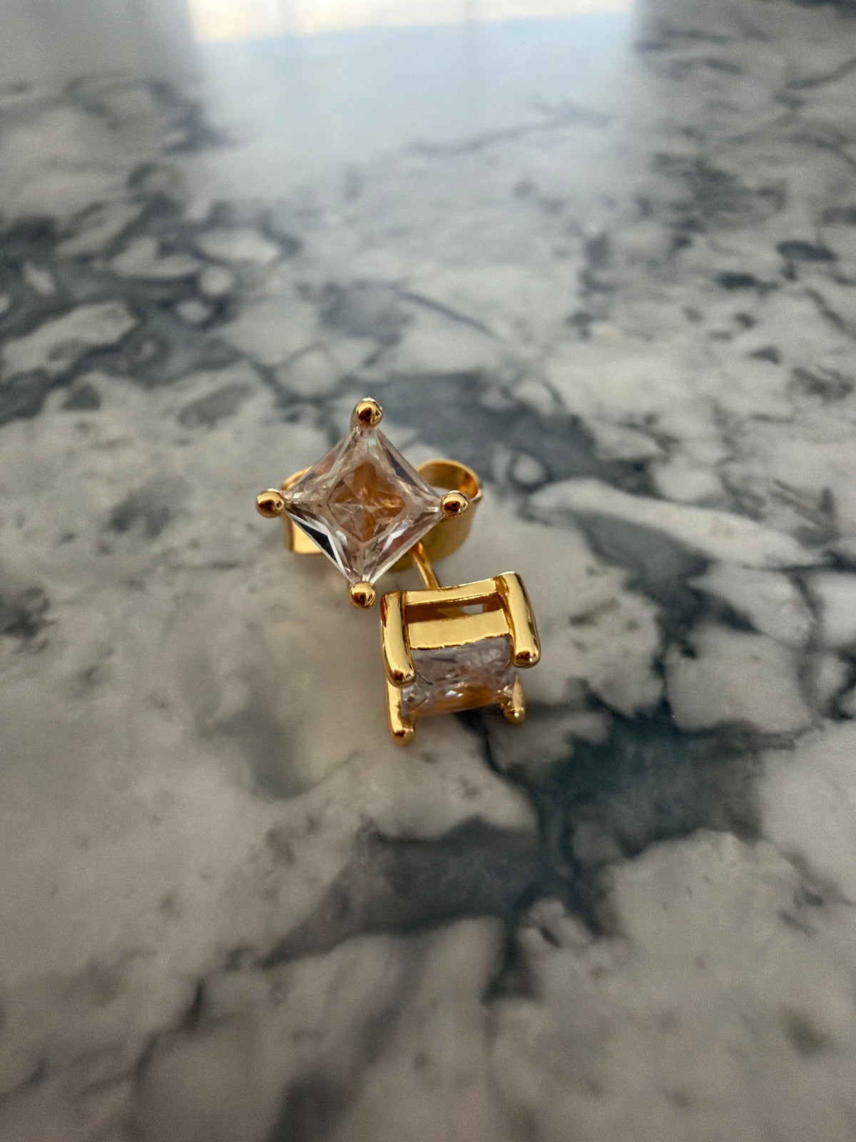 Everyday Hypoallergenic Square Stud Earrings | 18k Gold-Filled