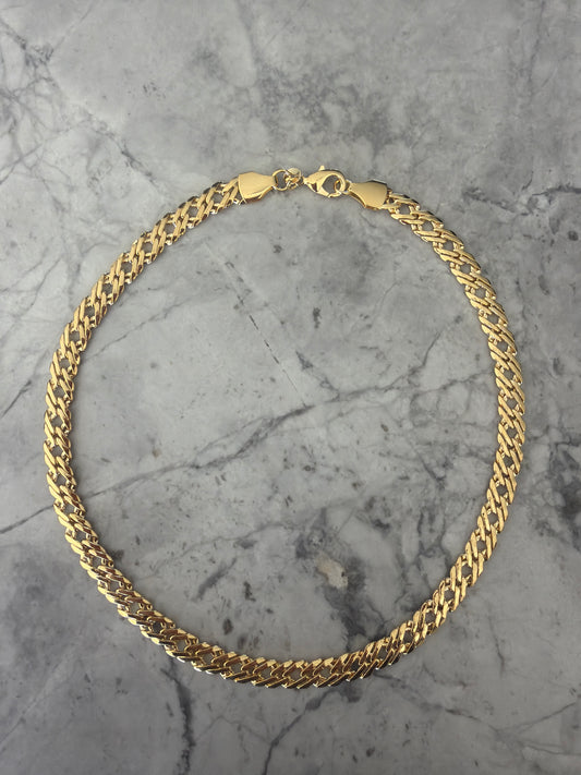 JLee Double Curb Link Tangled Chain Necklace | 18k Gold-Filled
