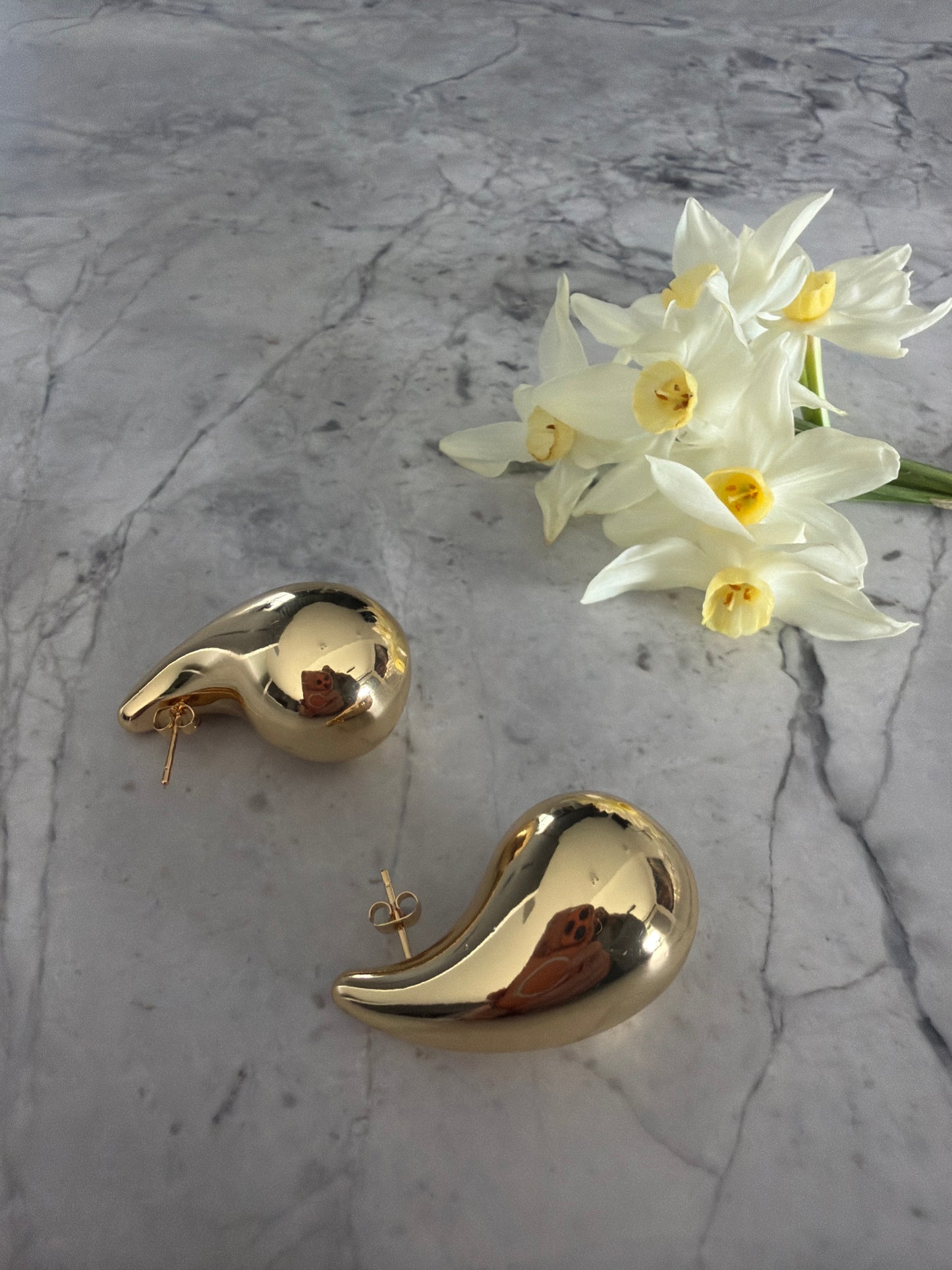 Hailey Large Statement Teardrop Earrings | 18k Gold-Filled