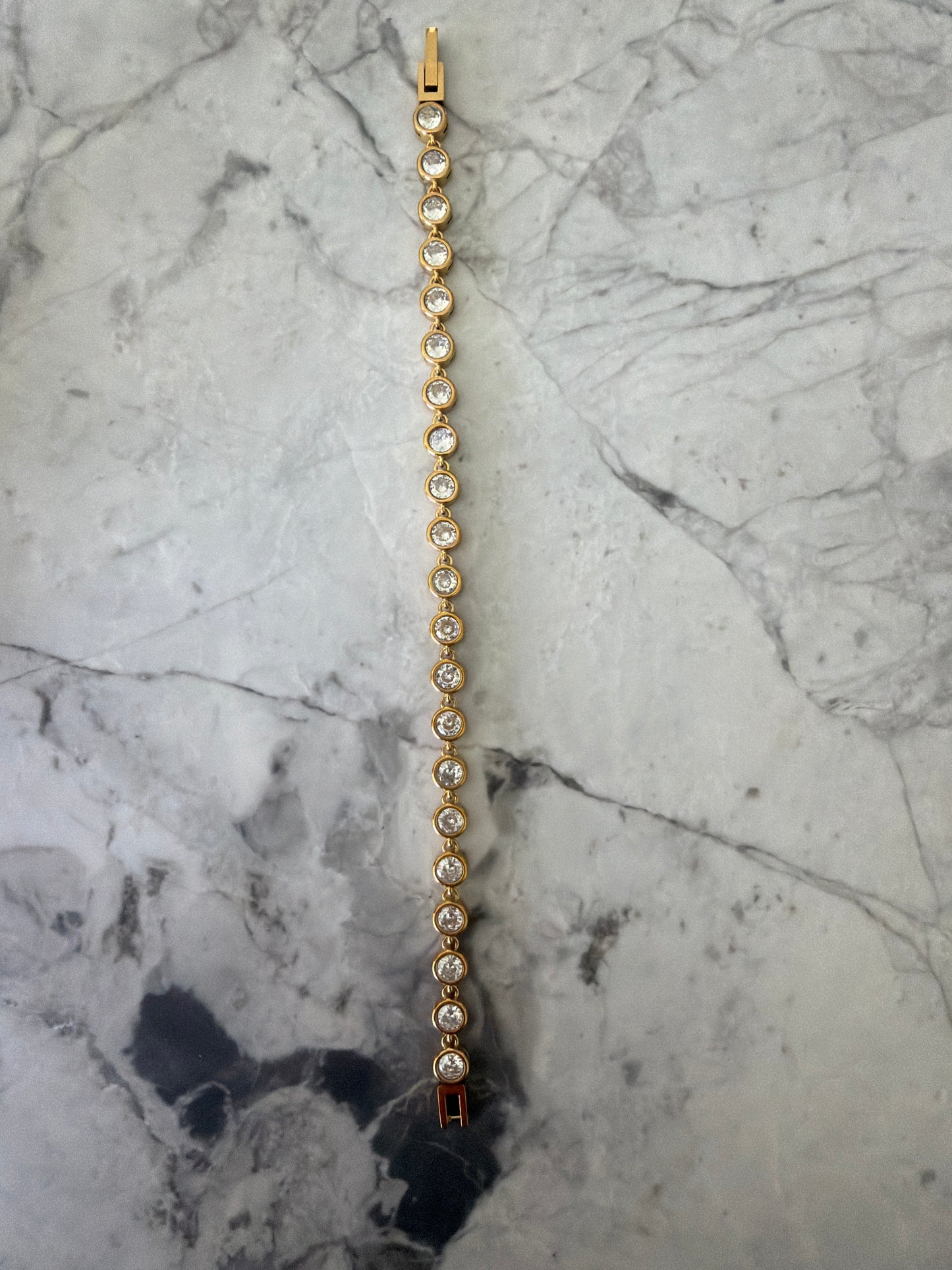 Shanelle Vintage Style Bezel Bracelet Gold SALE