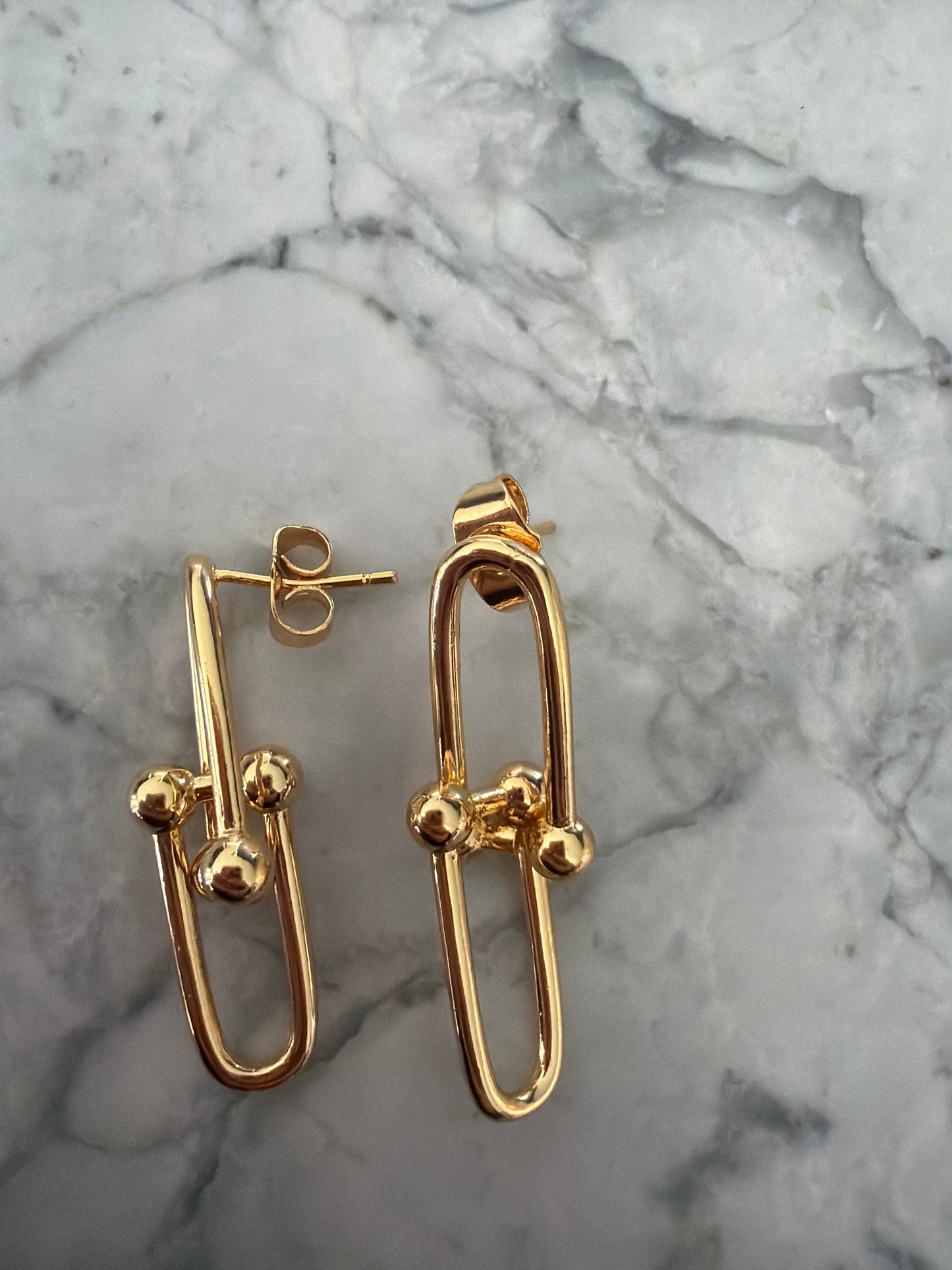 Sasha Botanical Paperclip earrings