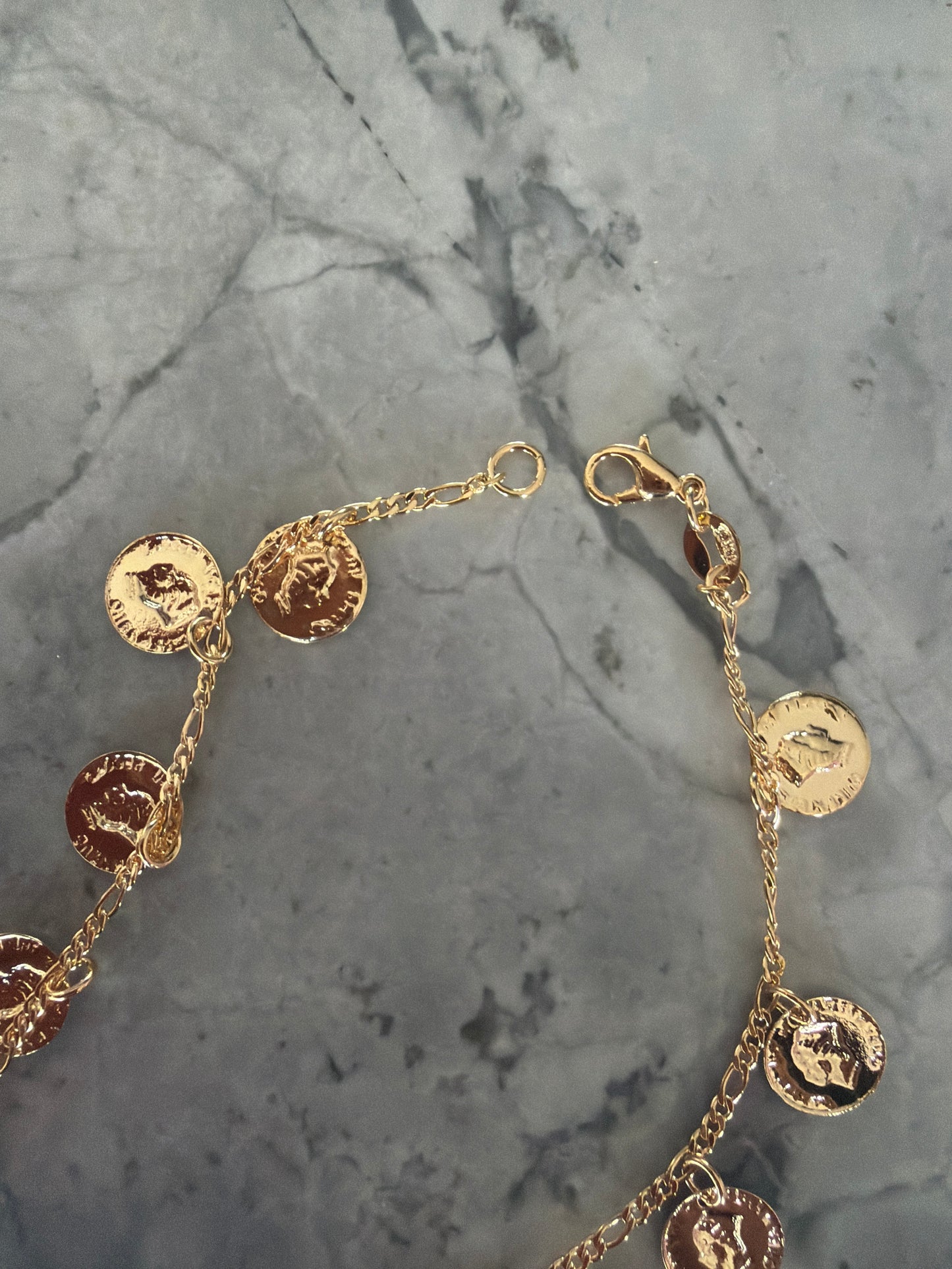 Coins Gold Anklet | 18k Gold-Filled
