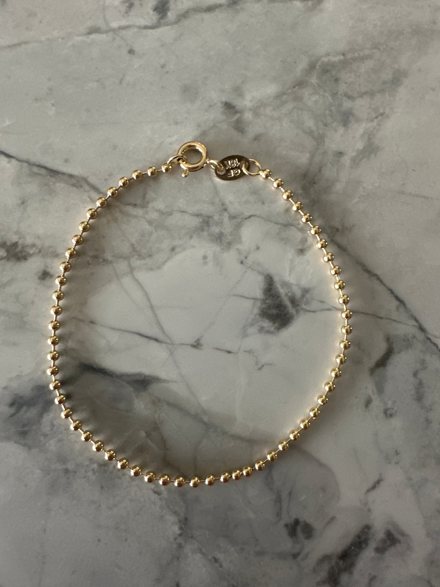 Tiny Bead Bracelet Gold