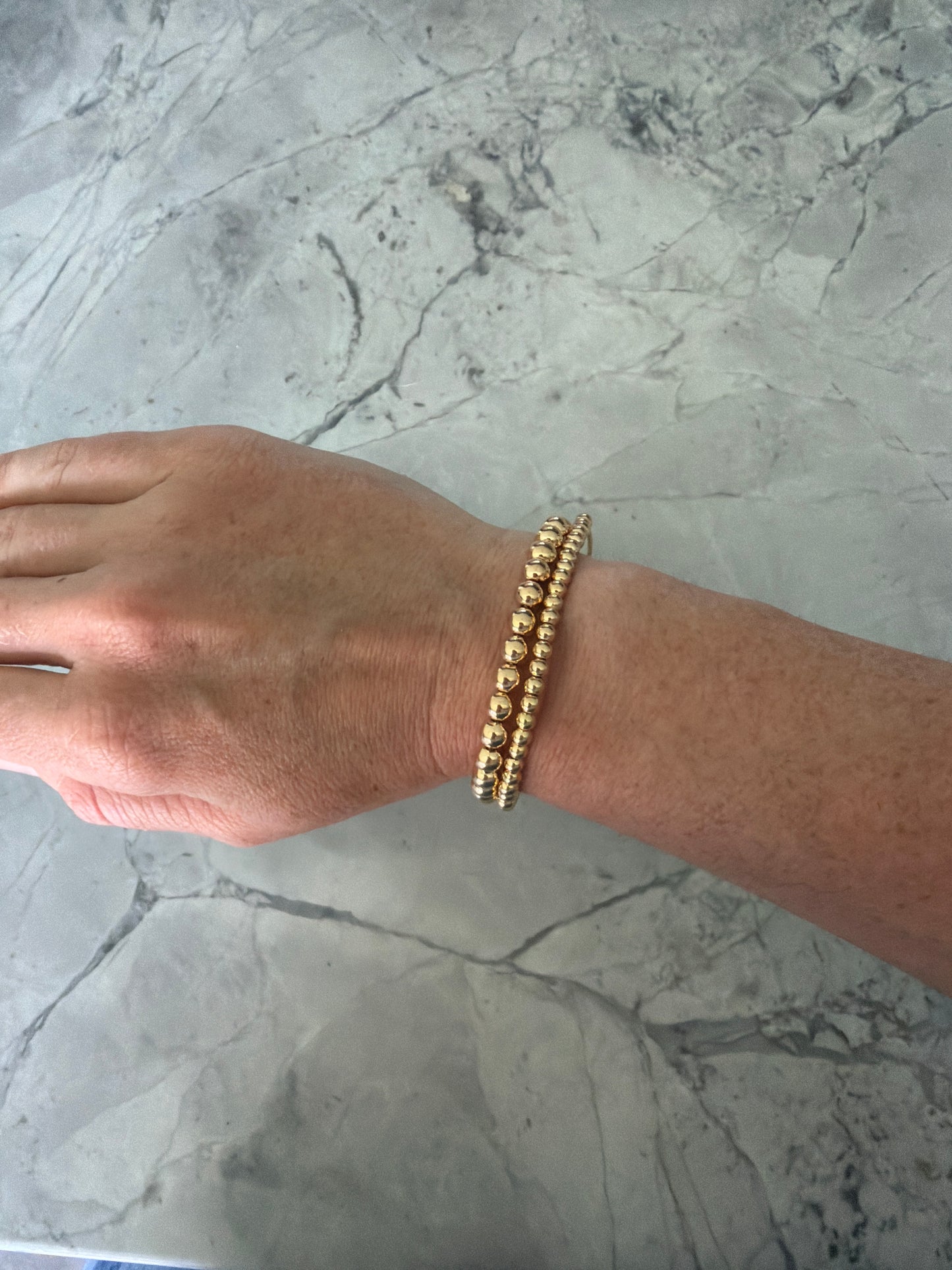 Adjustable Balls Bracelet Gold