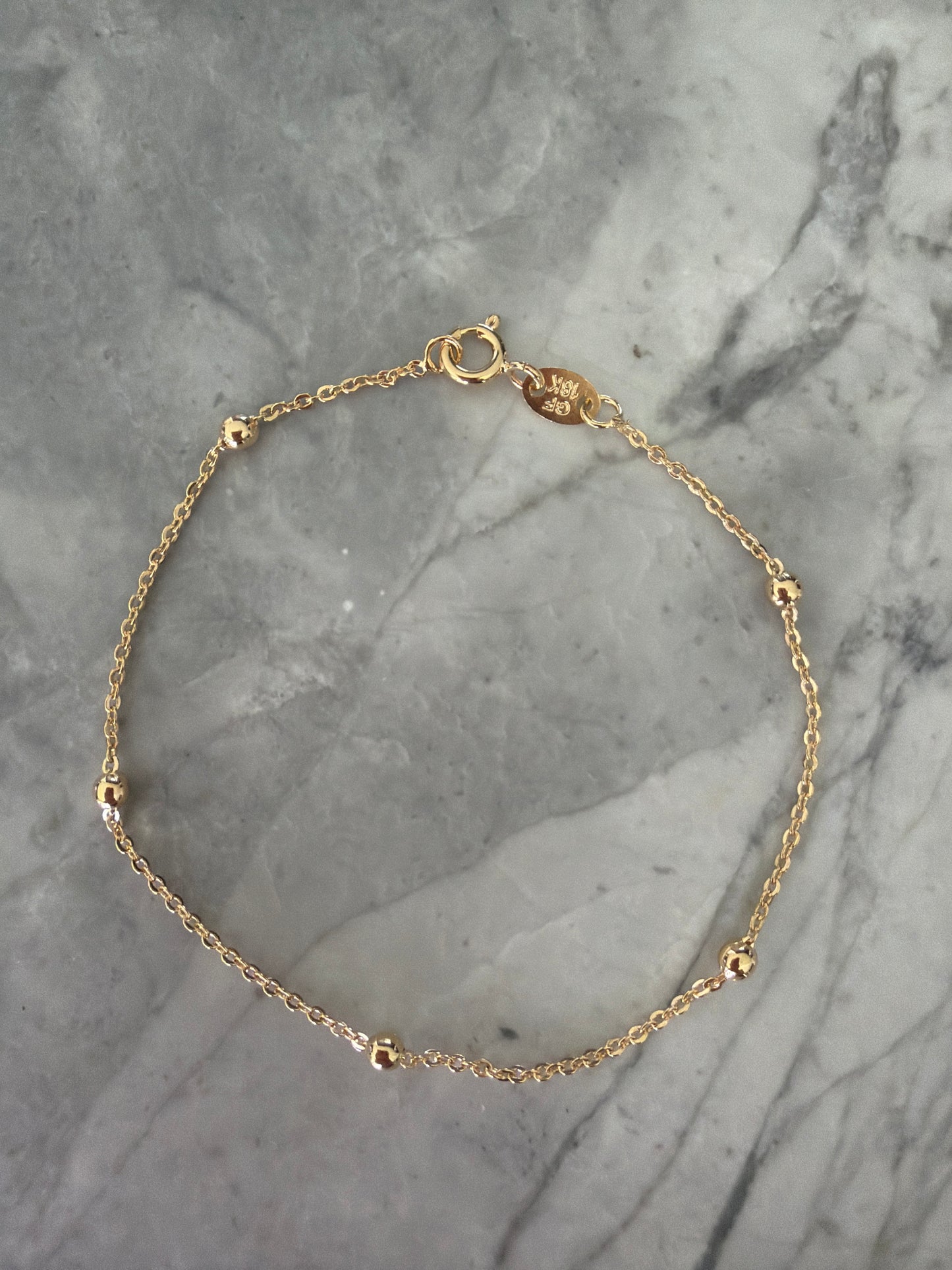 Sammy Satellite Bead Accent Chain Bracelet | 18K Gold-Filled MAFS SALE