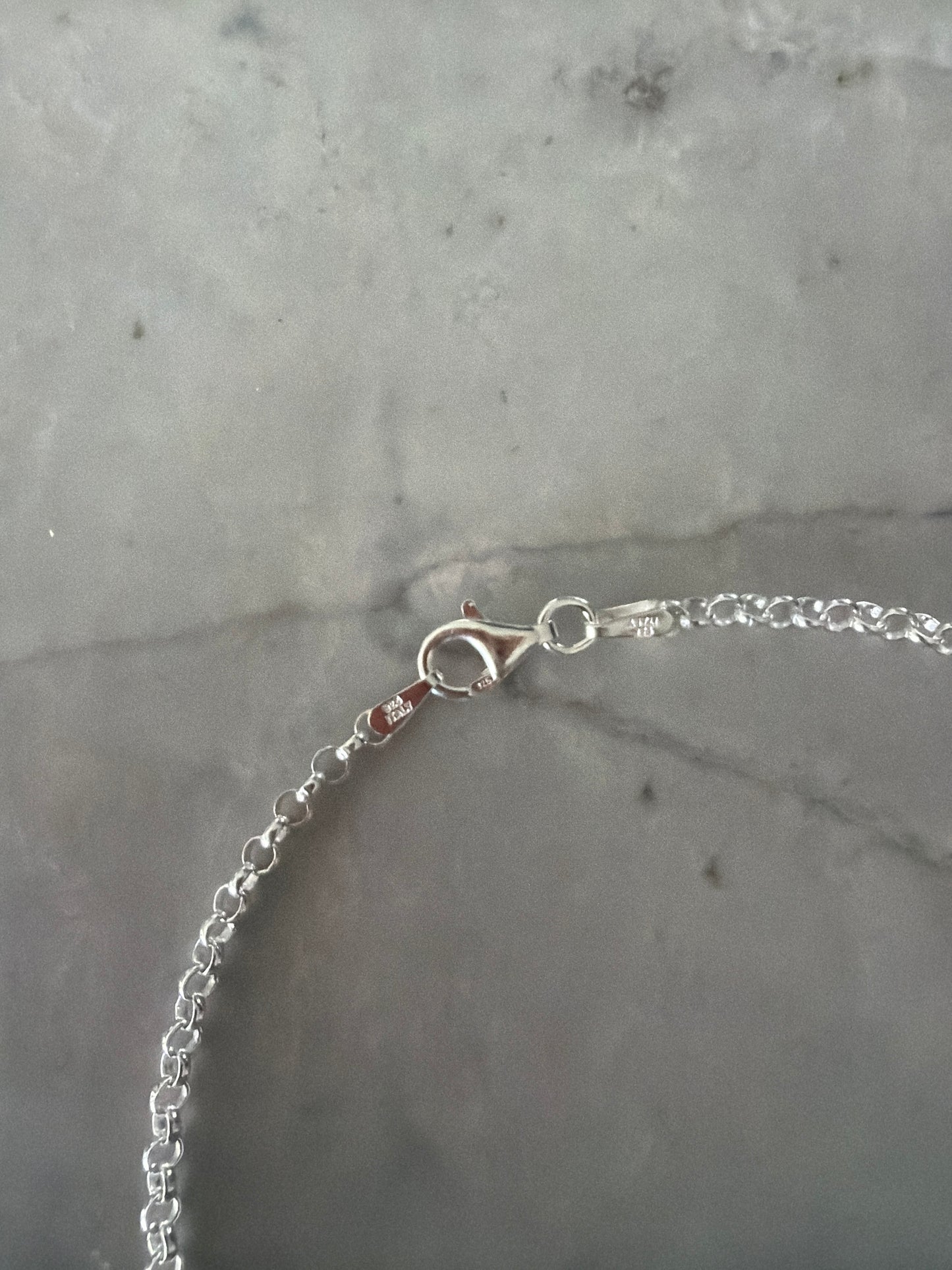 Naomi Rolo Chain Anklet | Sterling-Silver