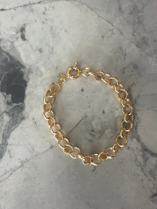 Chunky Rolo Chain Bracelet Gold