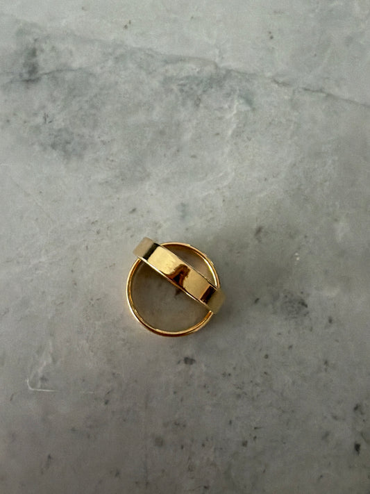 Sunny Wide Band Pinky Ring | 18k Gold-Filled